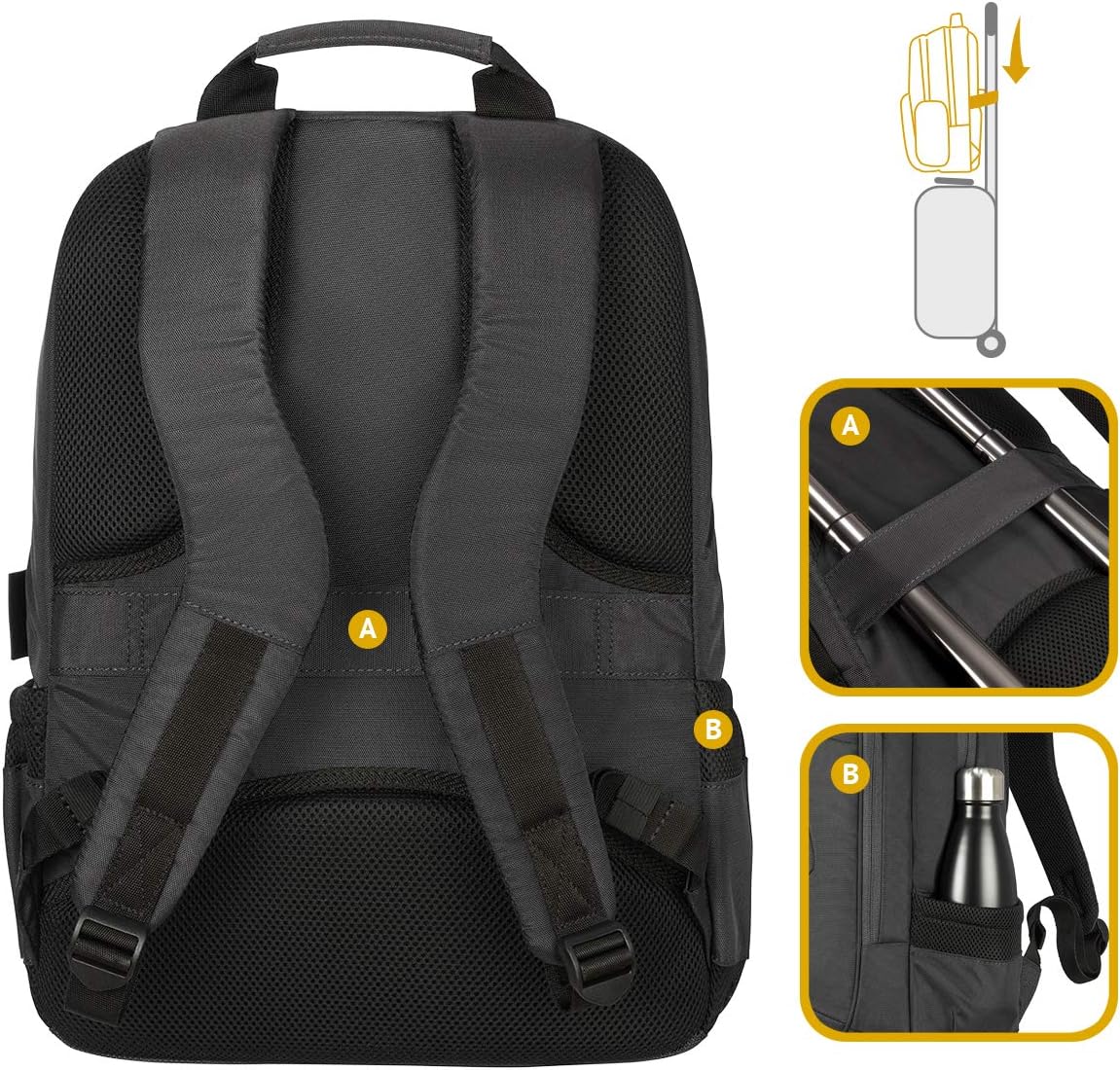 Rucksack für MacBook PRO und Notebooks bis 17", Grün