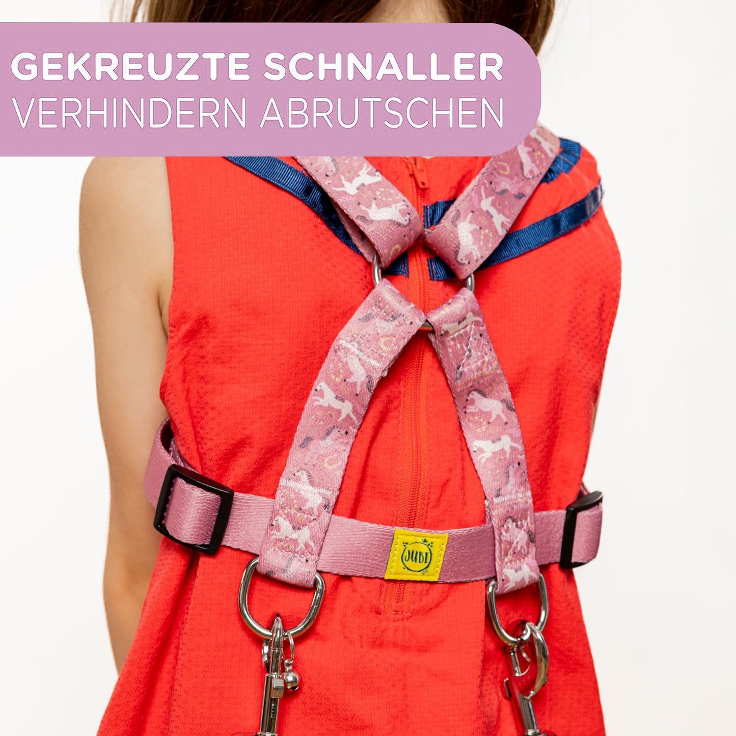 Pferdeleine für Kinder (Grössenverstellbar), Rosa