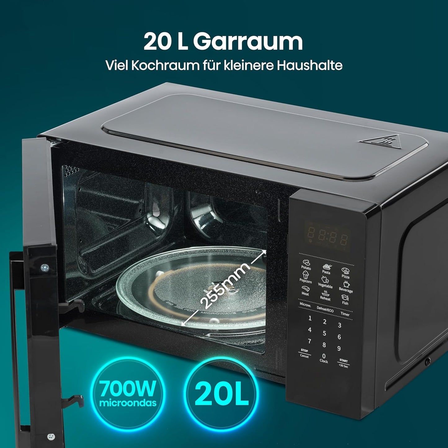 Mikrowelle H20MOBS4HI (20 L), 20 L Digitale Steuerung Mit InverterTech