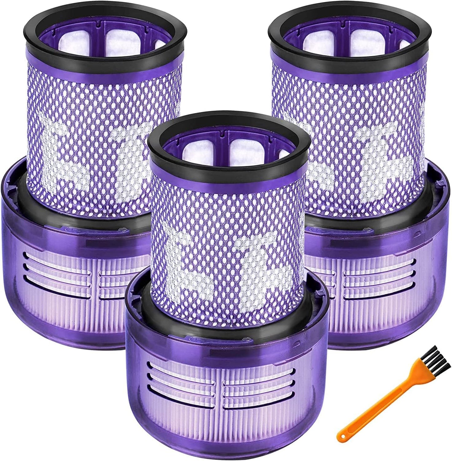4-teiliges HEPA Filter-Set für Dyson V12, 3 Filter für Dyson V12 Detect Slim