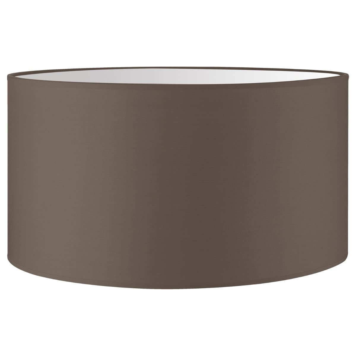 Moderner Lampenschirm Zylinder aus Baumwolle, Beige 50cm durchmesser 25cm höhe