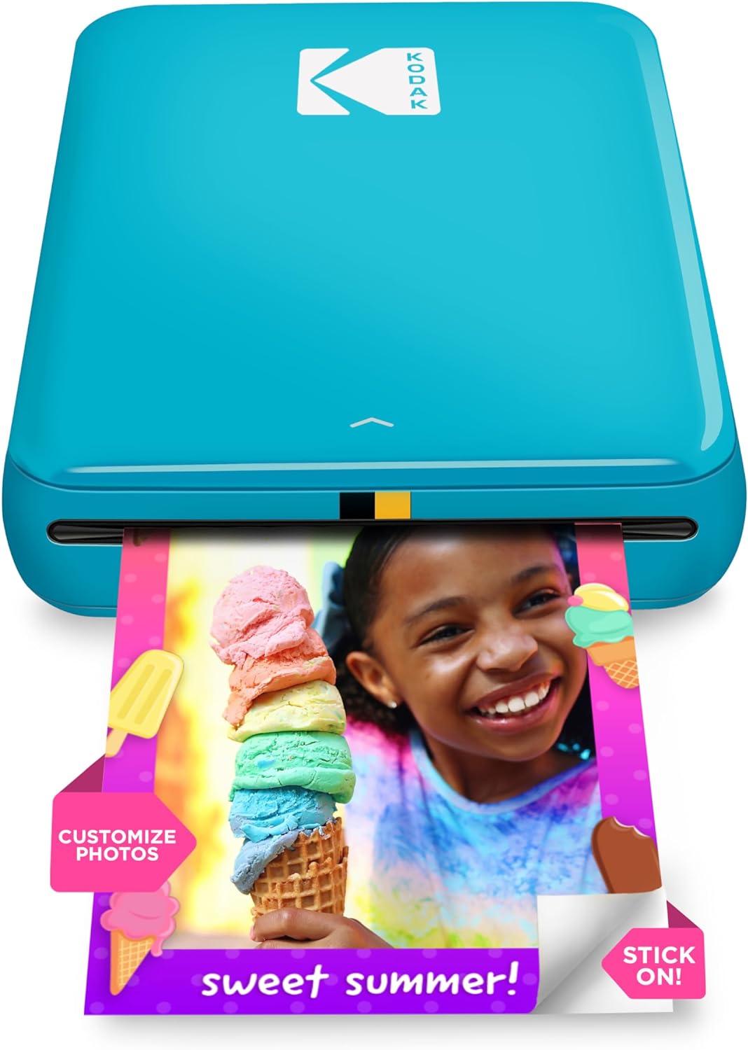 Sofort-Smartphone-Fotodrucker, Blau Drucker