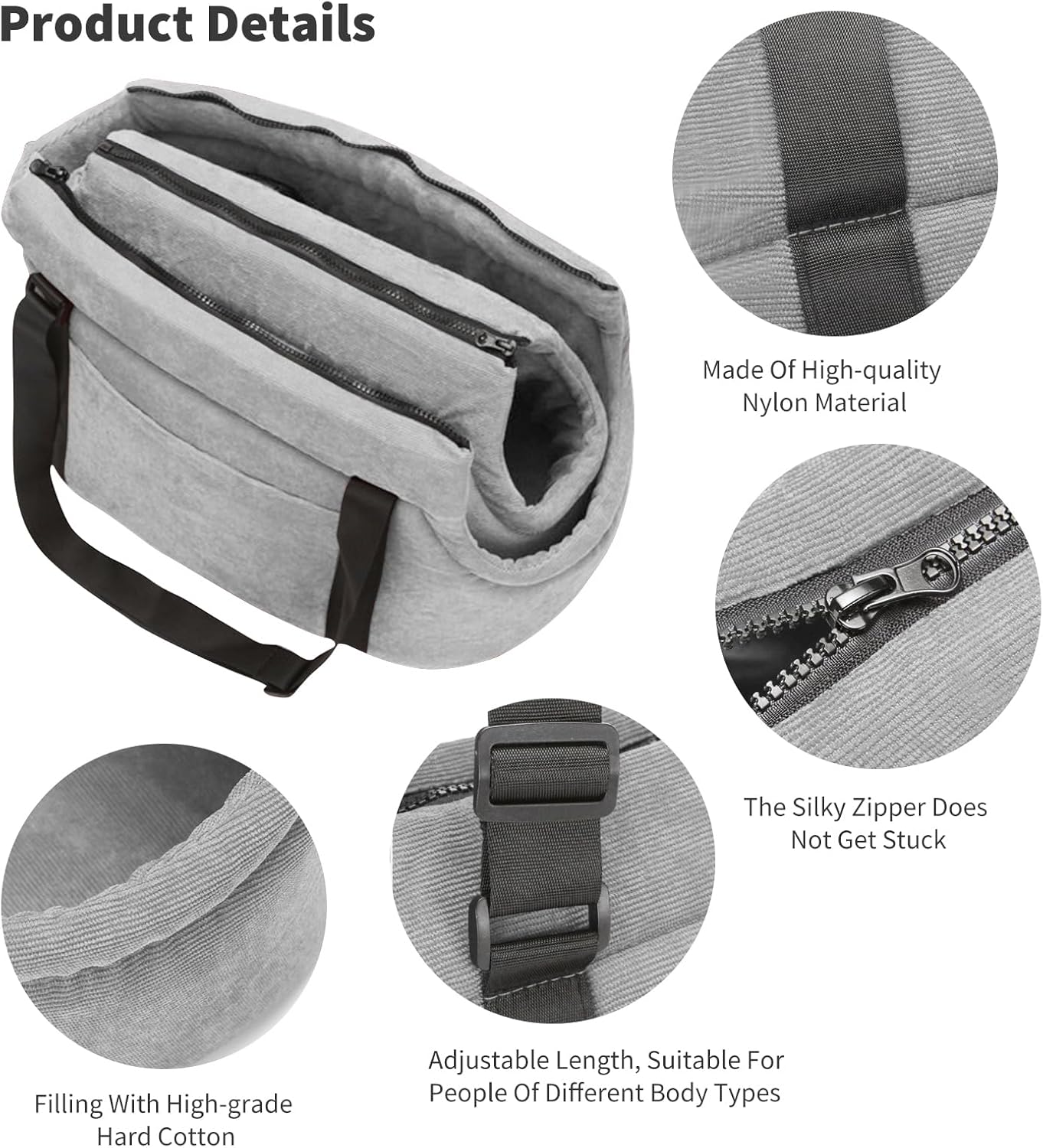 Tragetasche, L 38 x B 22 x H 38 cm / Gray