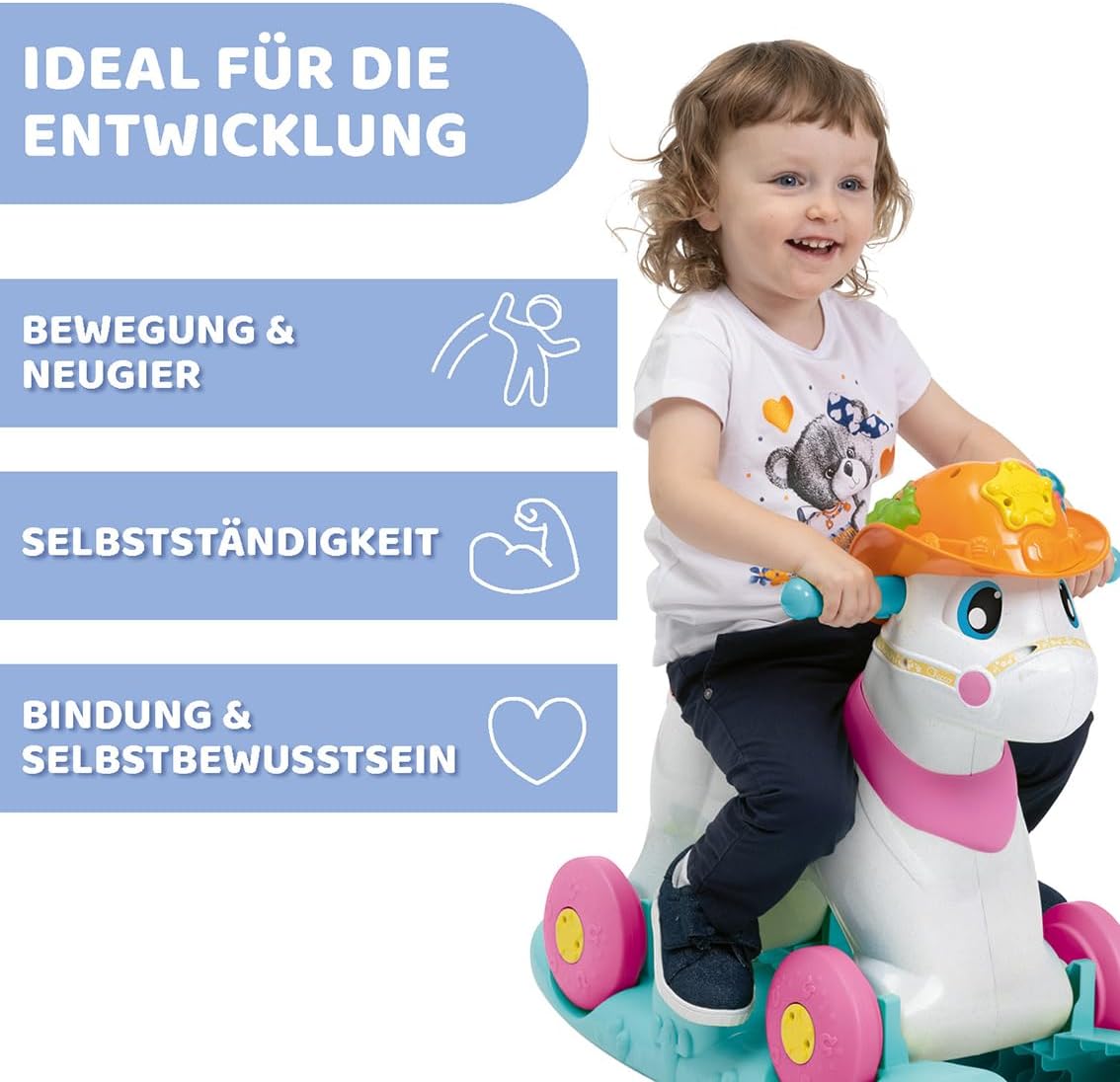 Miss Baby Rodeo Schaukelpferd und Rutschauto, Miss Baby Rodeo