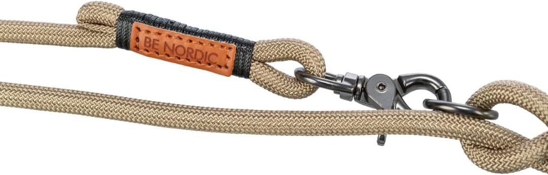 Verstellbare Hundeleine Be Nodic, S-M sand/schwarz
