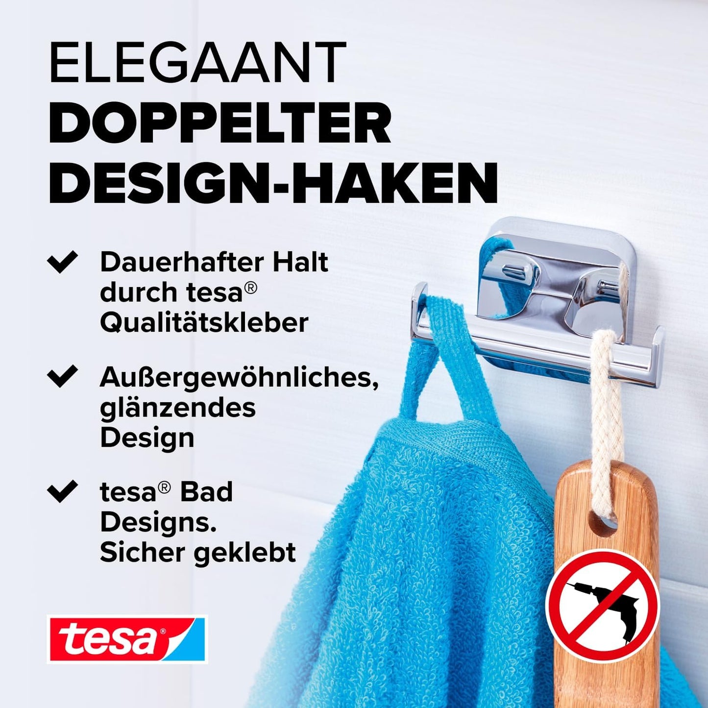 ELEGAANT Bademantelhaken, Doppelhaken