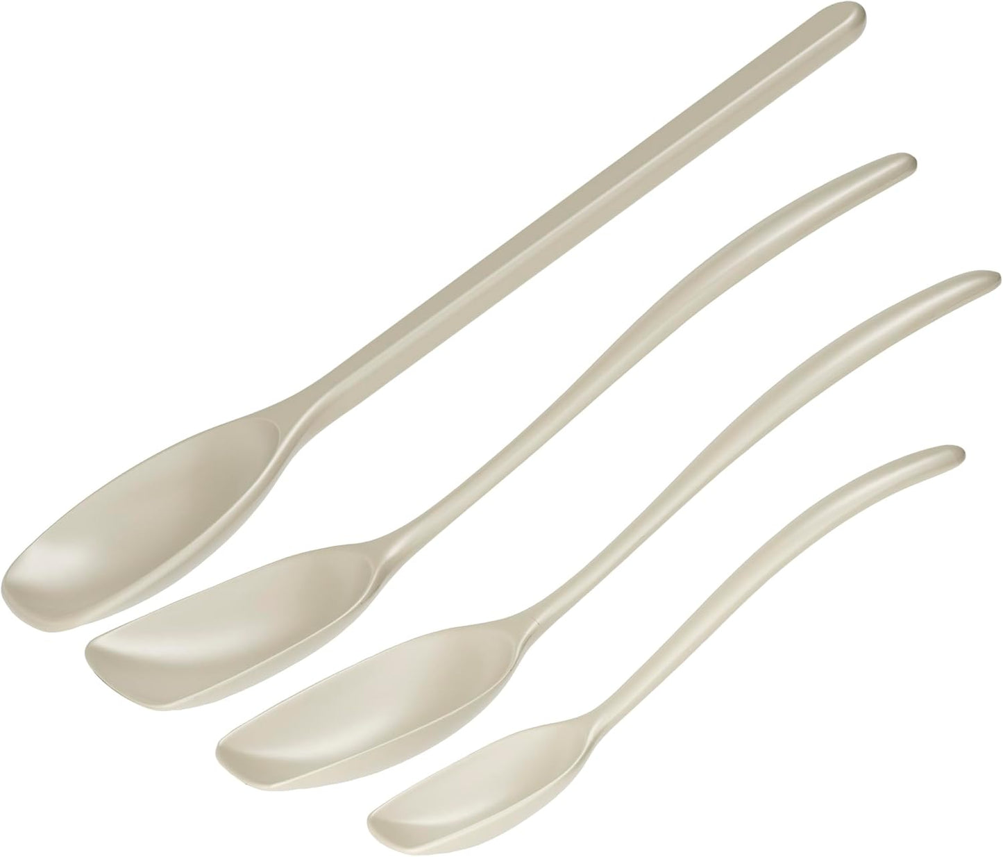 Classic 4-teiliges Kochlöffel-Set , hitzebeständig, Humus One Size