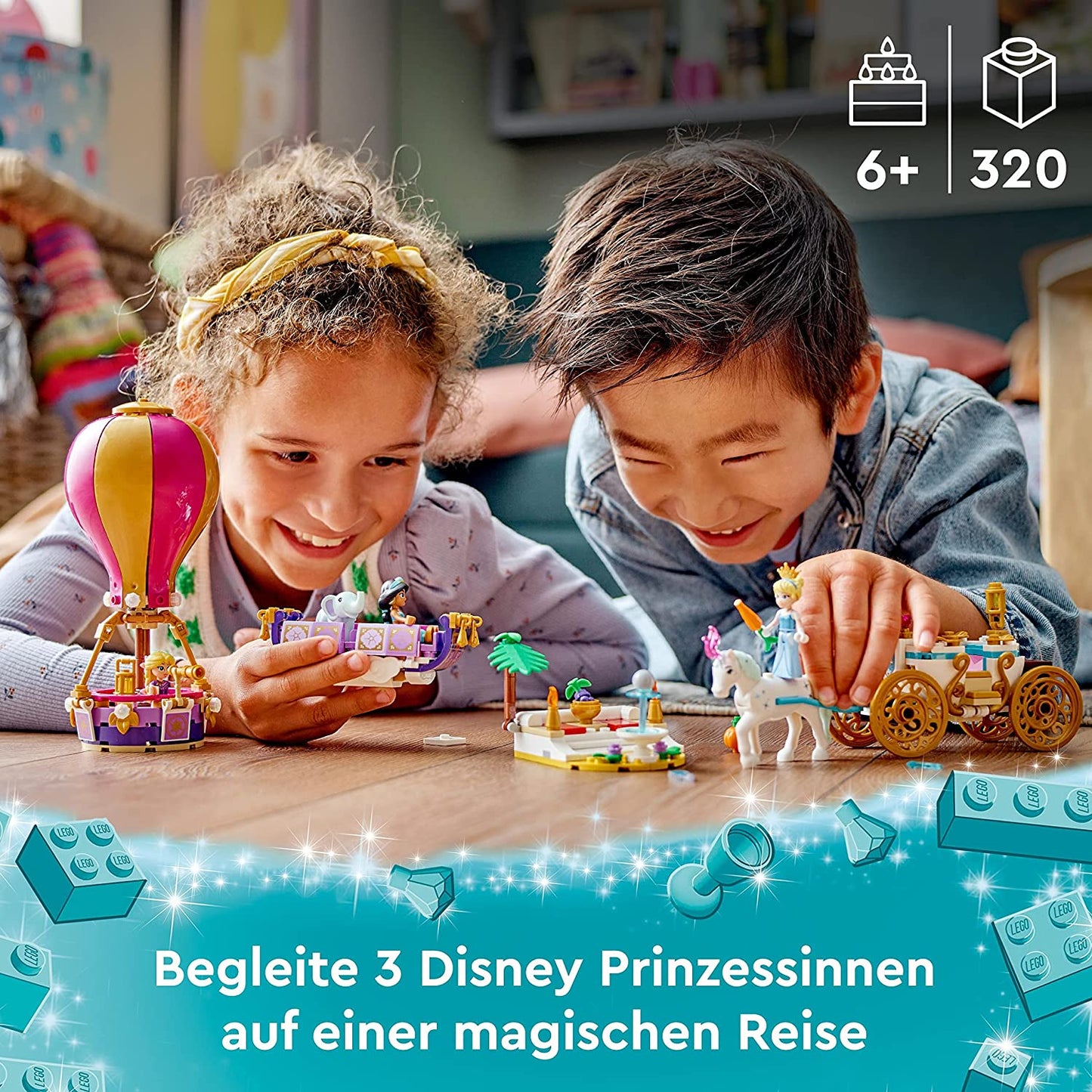 43216 Disney Princess Prinzessinnen auf magischer Reise, Konstruktionsspielzeug, Single