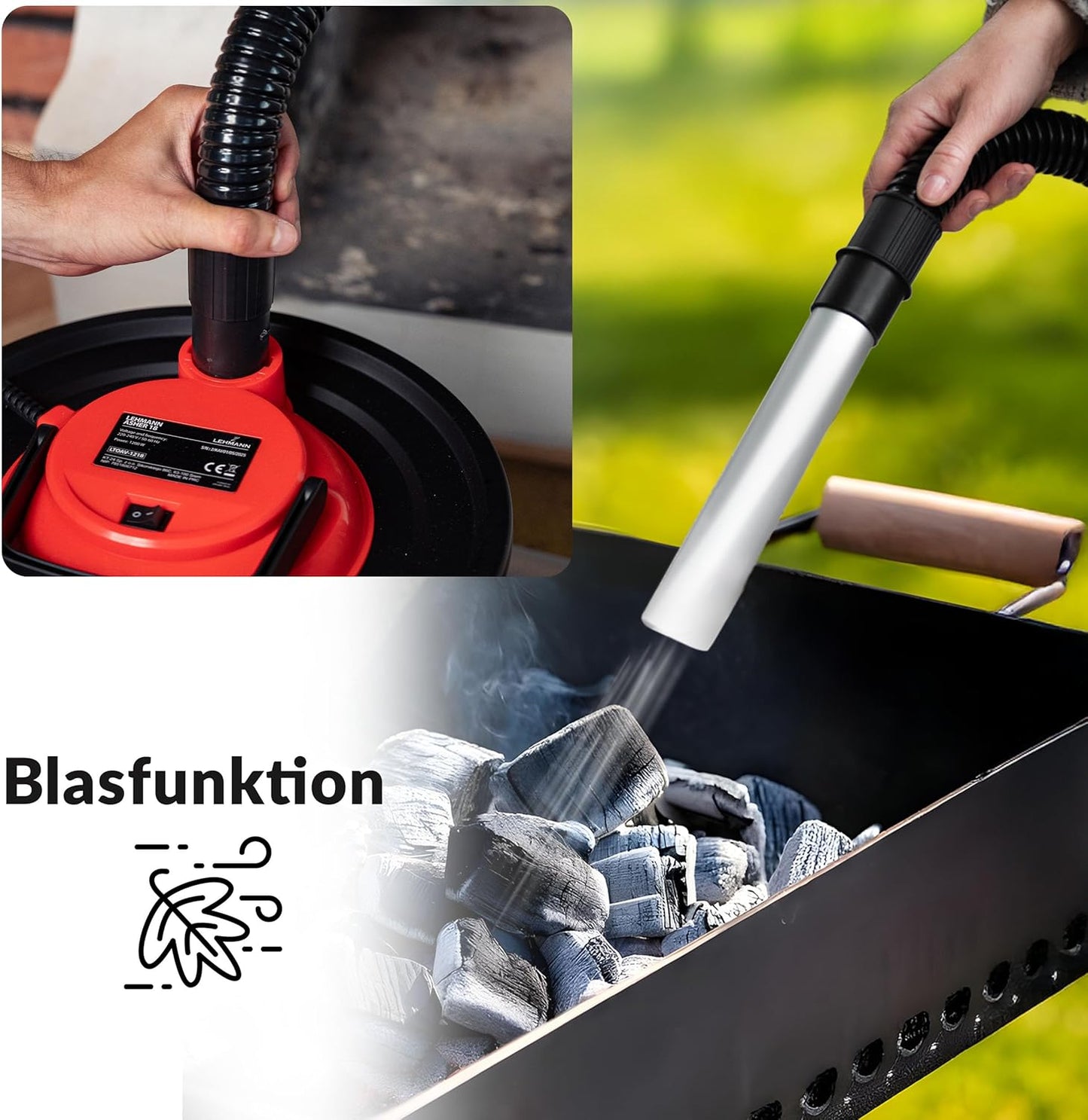 Aschesauger mit HEPA-Filter, 15 L
