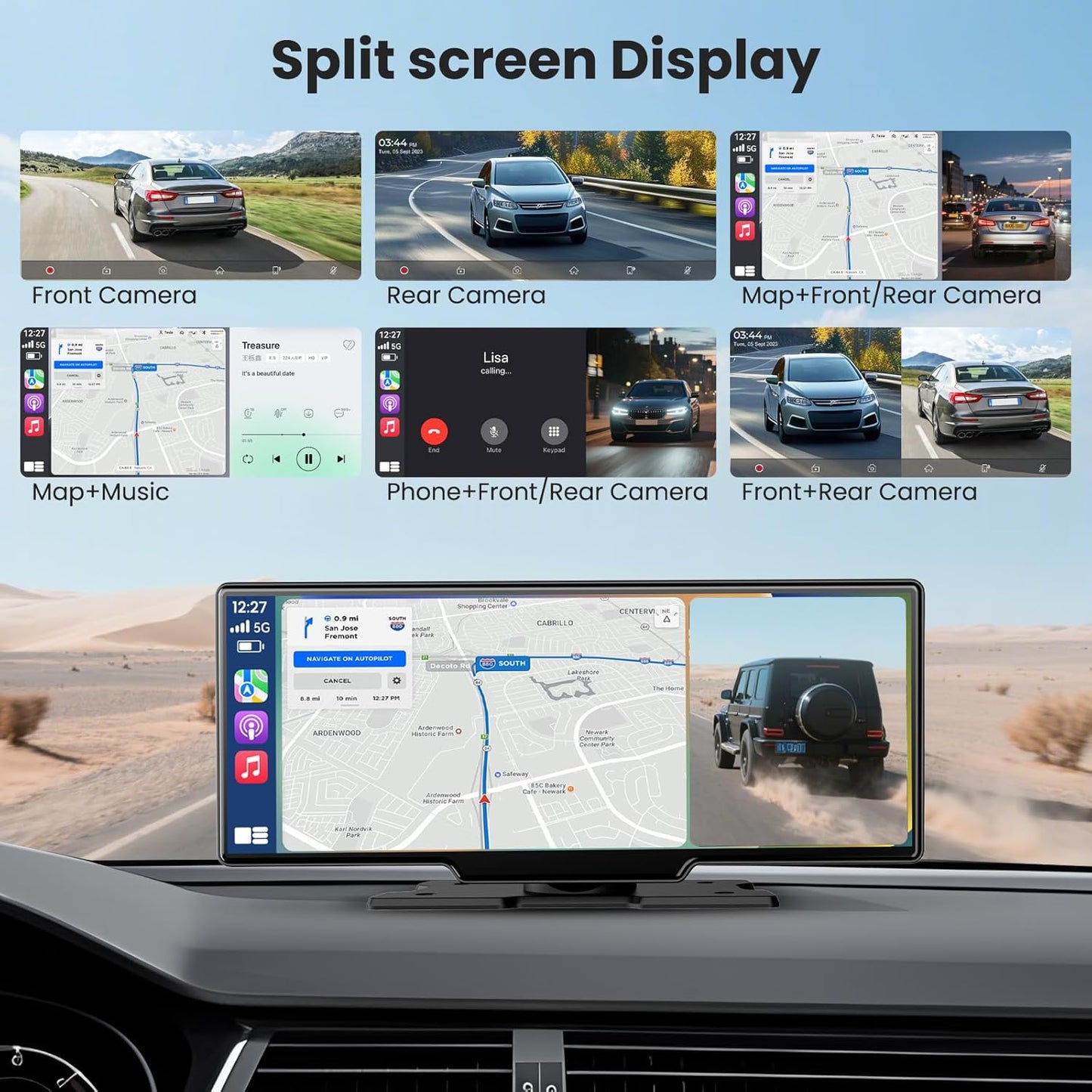 P1 Carplay Display mit Dashcam & Navigation, P1