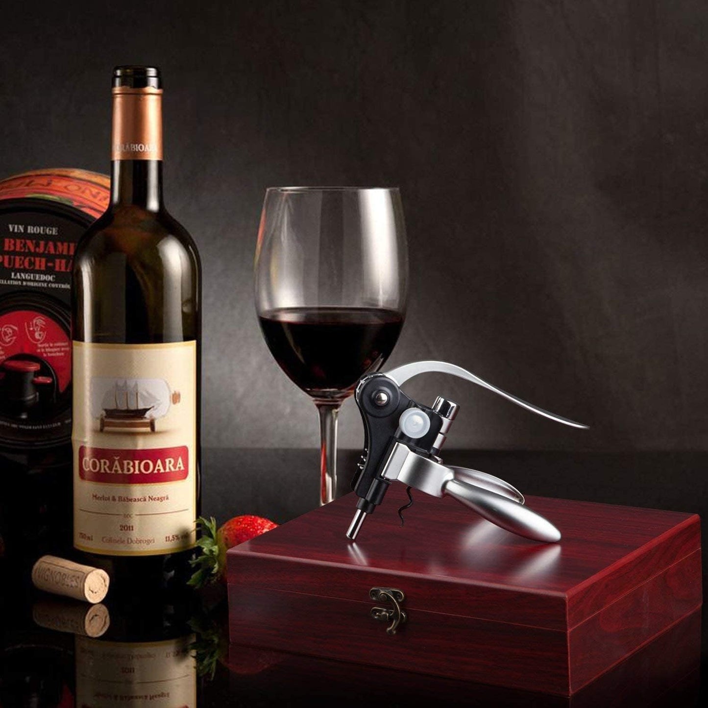 Weinöffner Set mit Geschenkbox und Zubehör