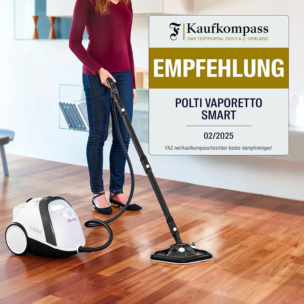 Vaporetto Smart 120 - Dampfreiniger, 14 Zubehöre