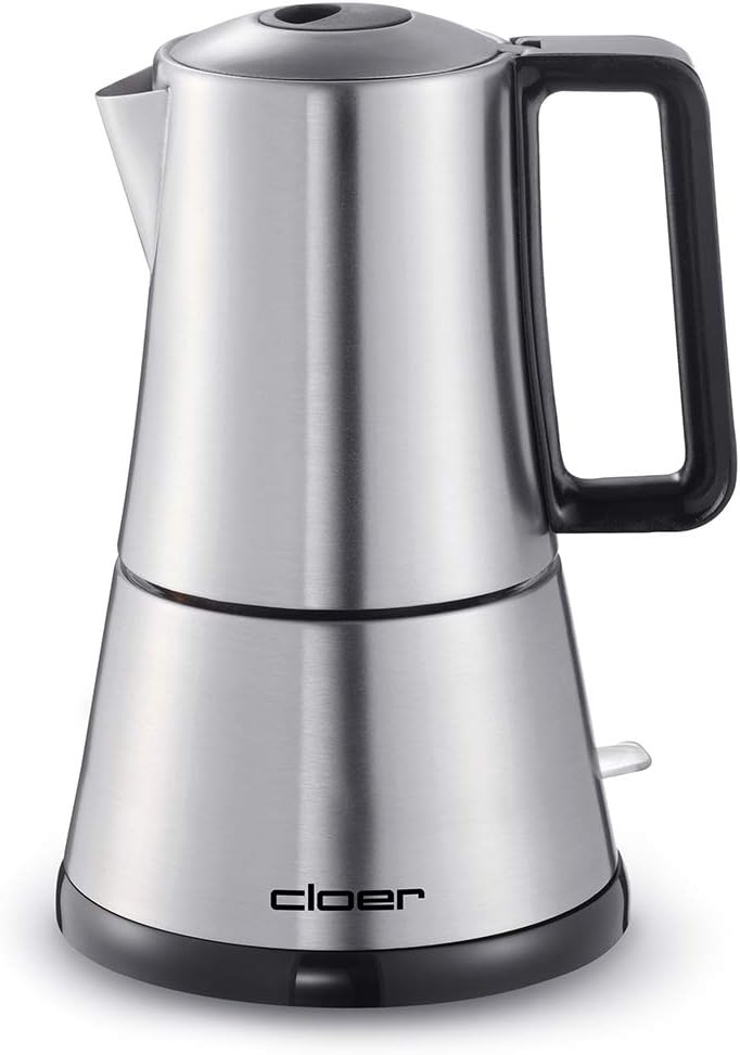 Moka Maker 5918 - Espressokocher, Edelstahl 3-4 Tassen Single