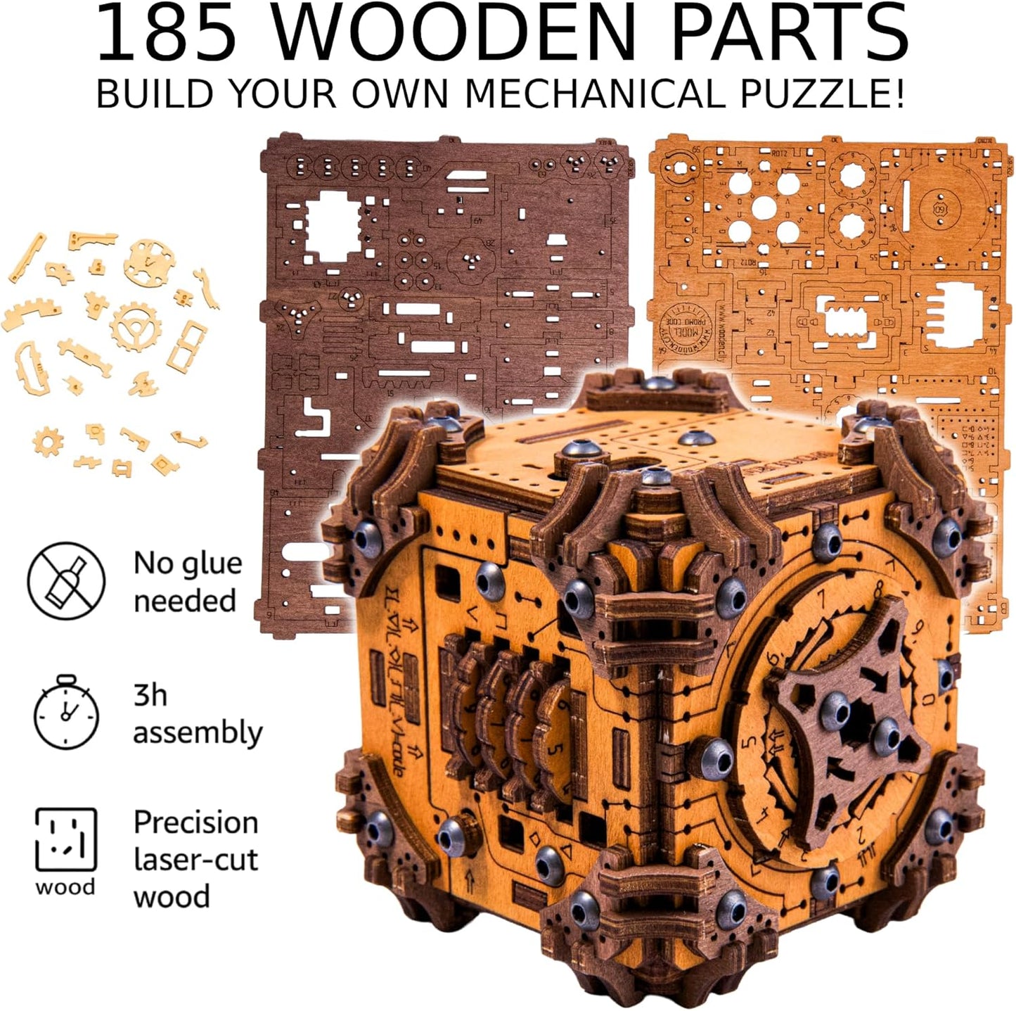 Tesseract 3D Holzpuzzle