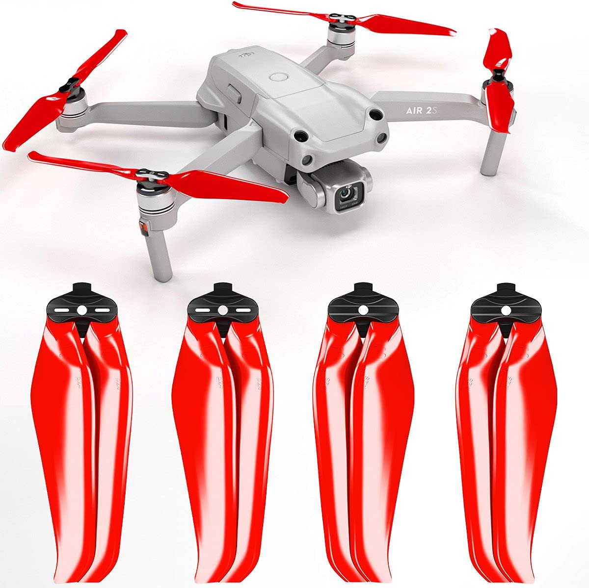 4-teiliges Stealth Propeller-Set, Rot