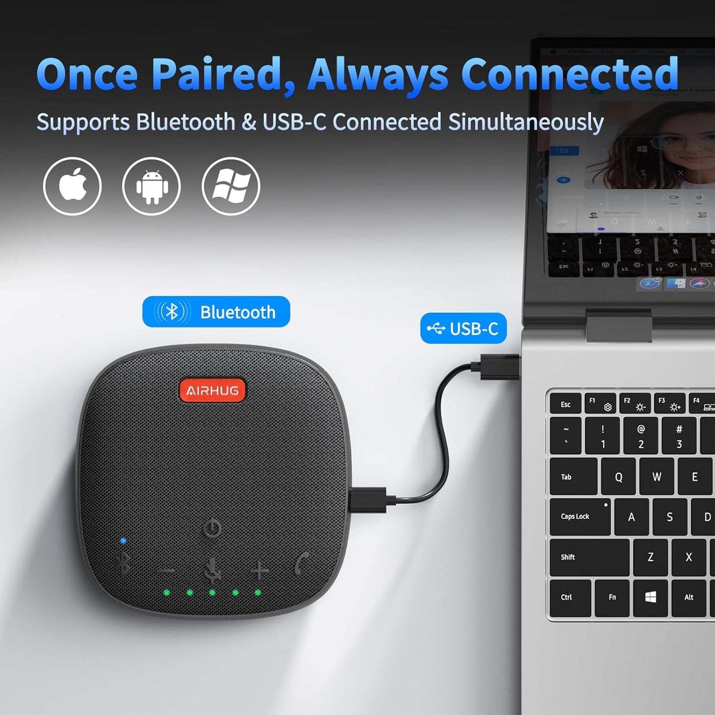 Bluetooth Konferenzlautsprecher mit Mikrofon
