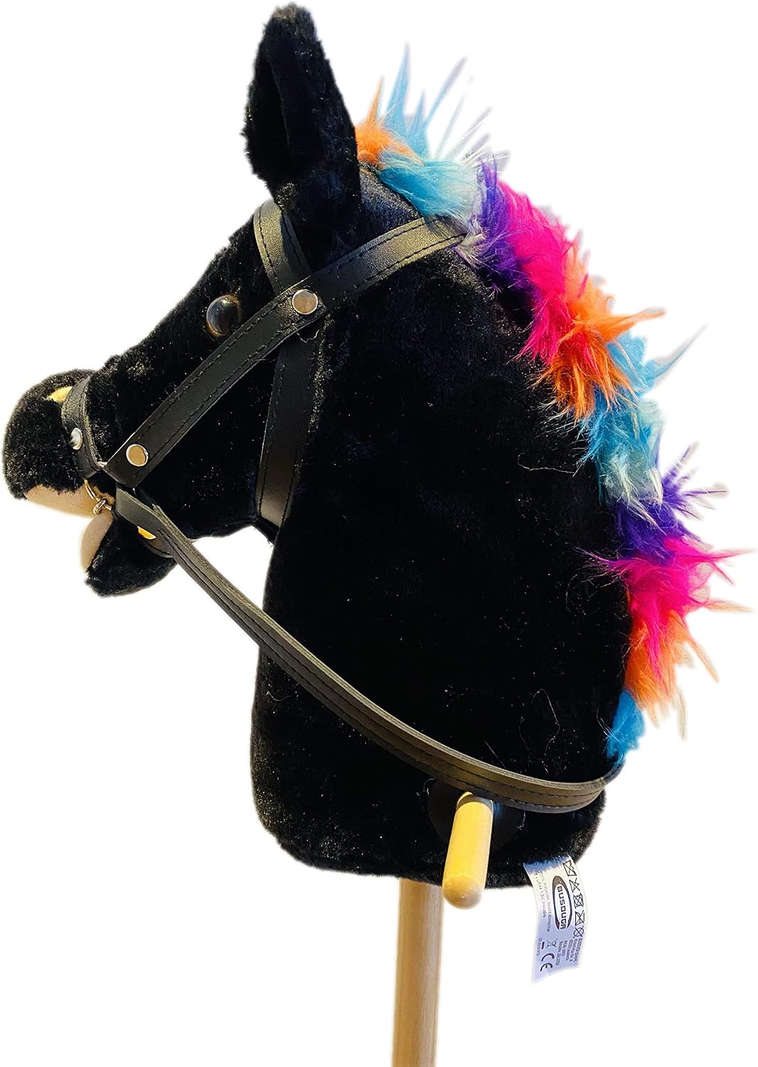 Steckenpferd mit Pferdegalopp und Gewieher