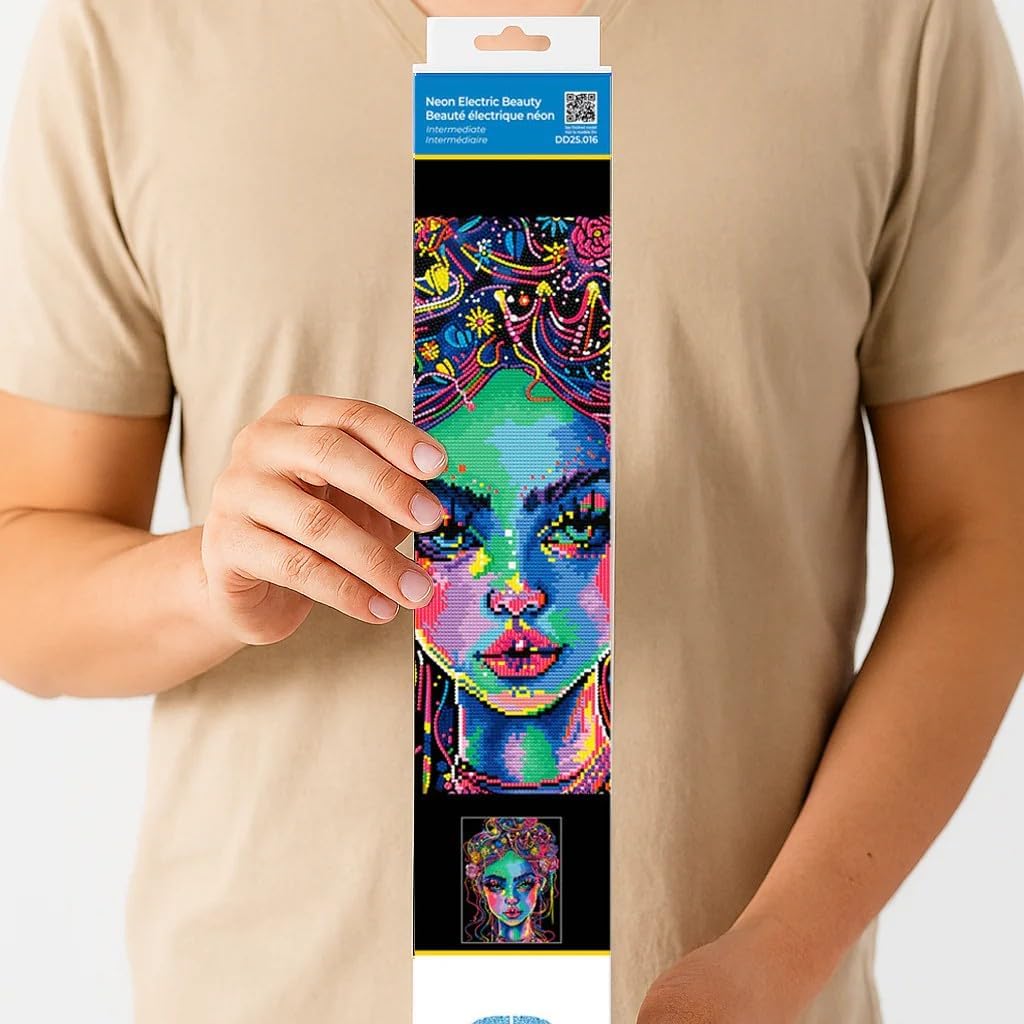 Diamond Painting Set, Neon Schönheit