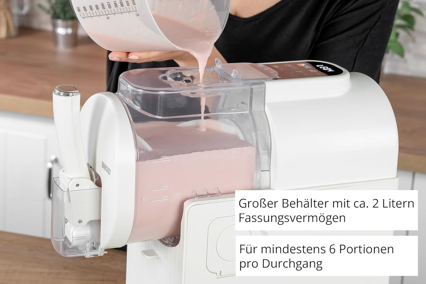 2in1 Slush- & Softeismaschine 48965 Sofia, Schwarz