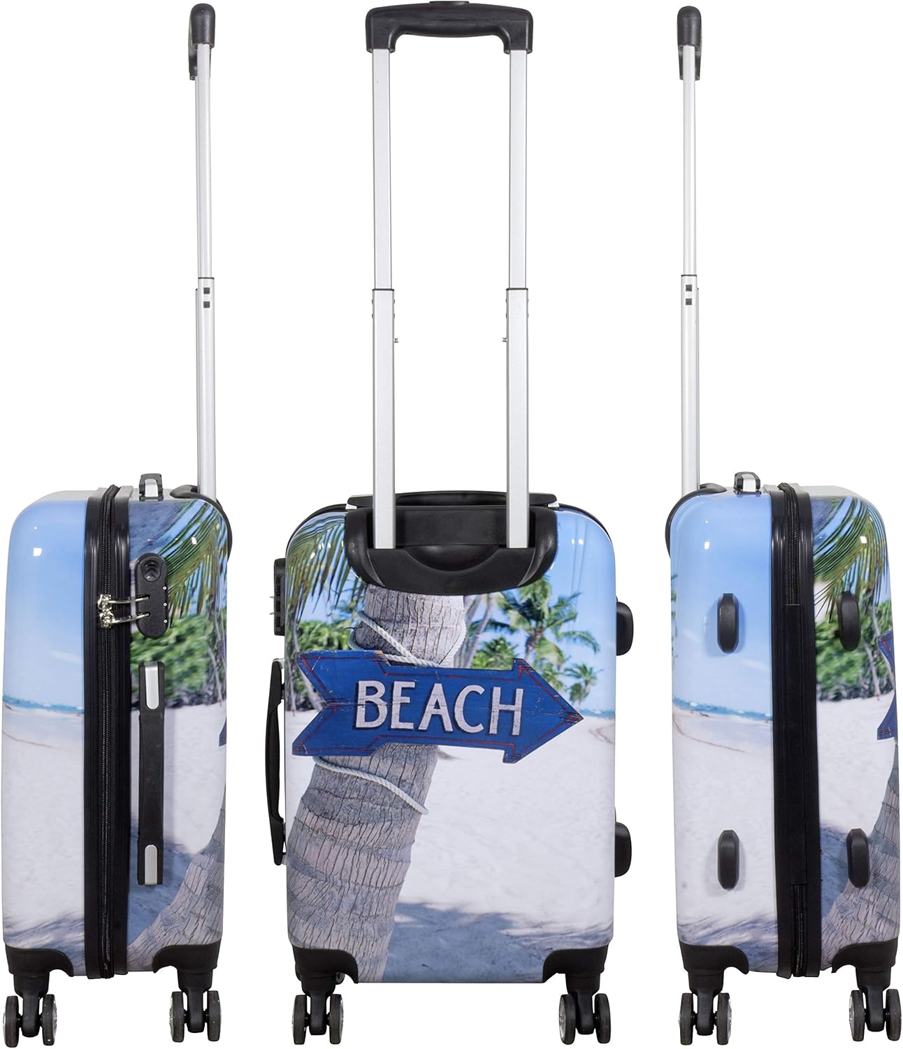 Hartschalen-Handgepäck mit Strandmotiv, Handgepäck - Grösse S Beach