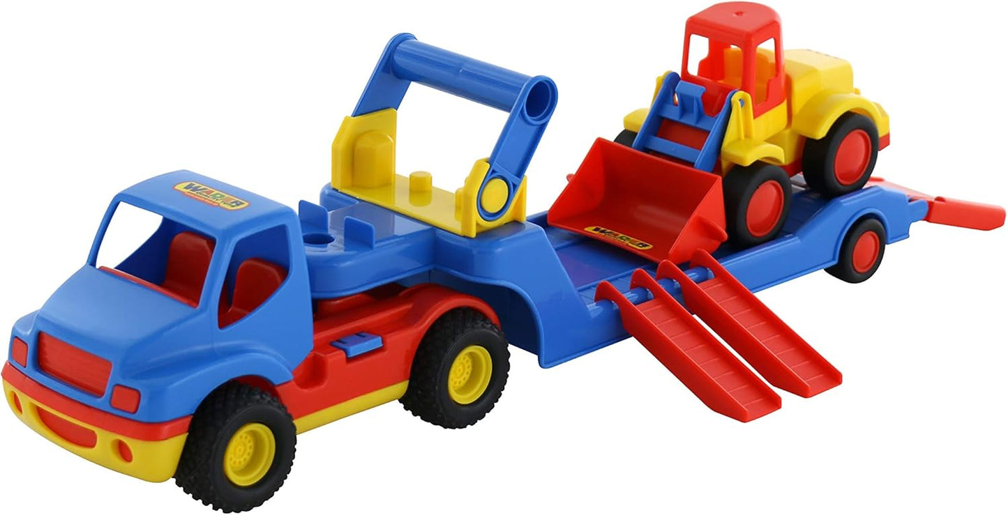 ConsTruck - Tieflader-LKW mit Schaufellader