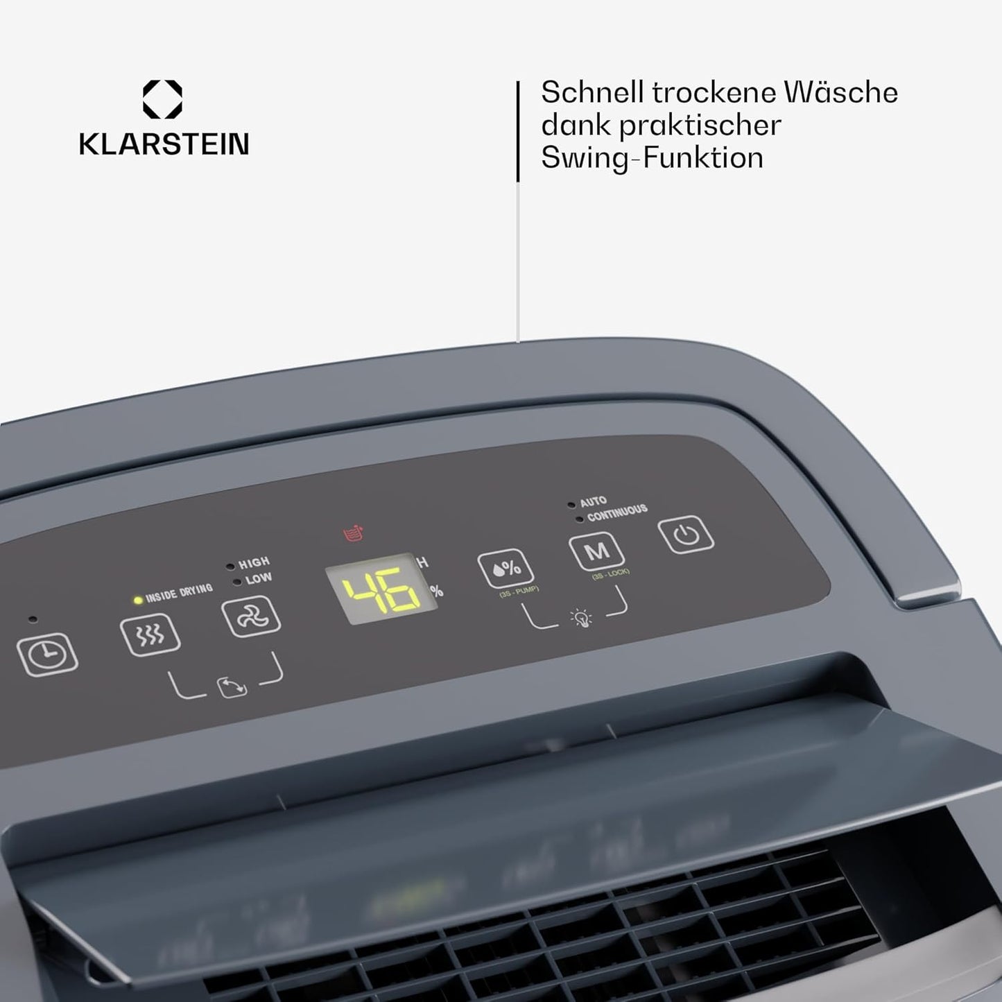Luftentfeuchter, 50 L Anthrazit