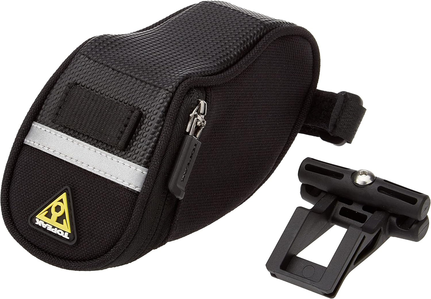 Satteltasche mit Fixer F25, 19 x 9.5 x 10 cm, 1 Liter Schwarz