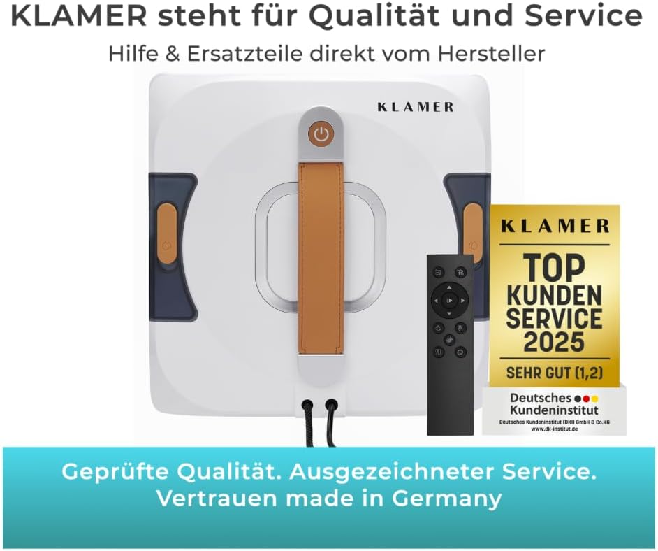 Fensterputzroboter mit automatischer Kanten-Erkennung