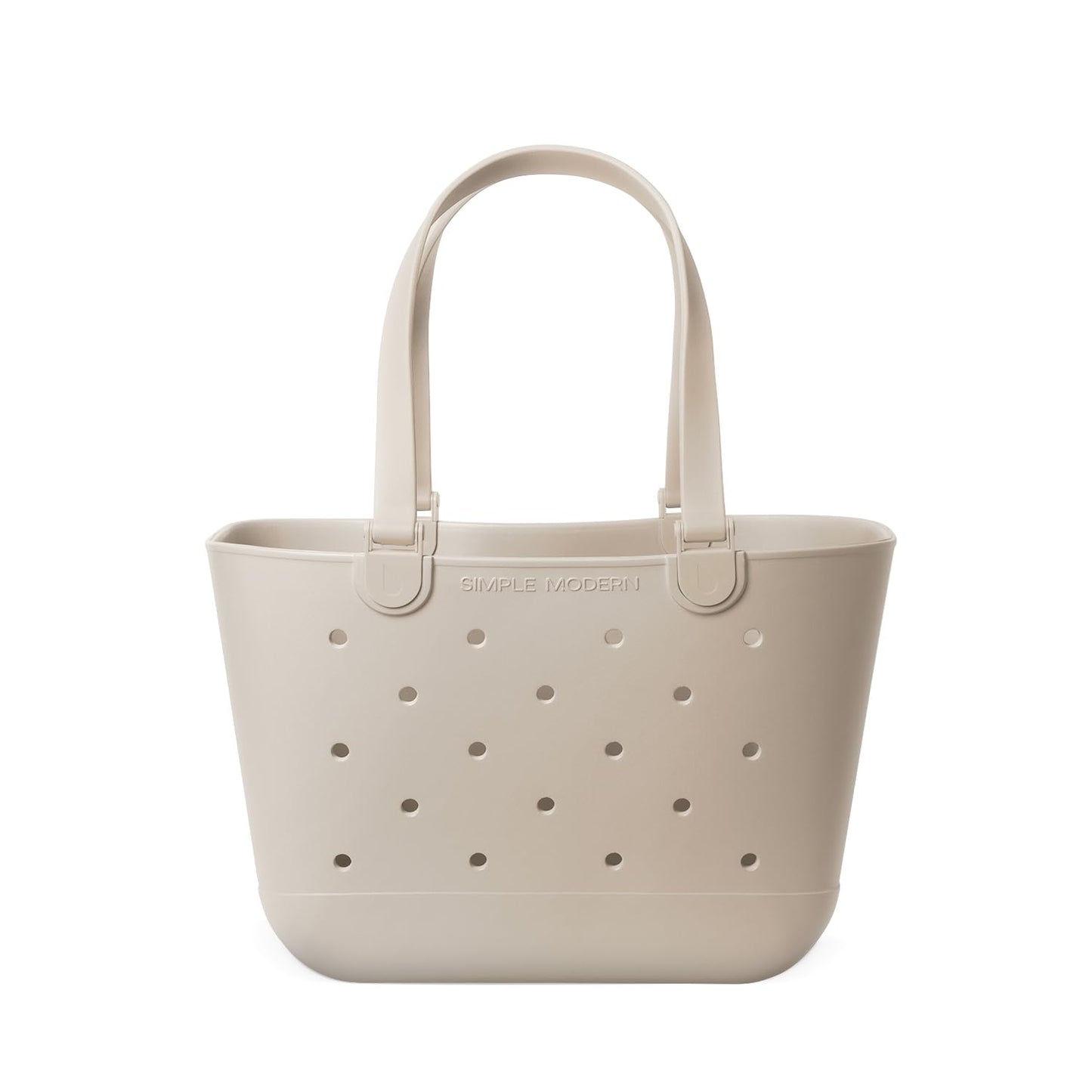 Grosse Strandtasche mit Reissverschlussfach, L Almond Birch