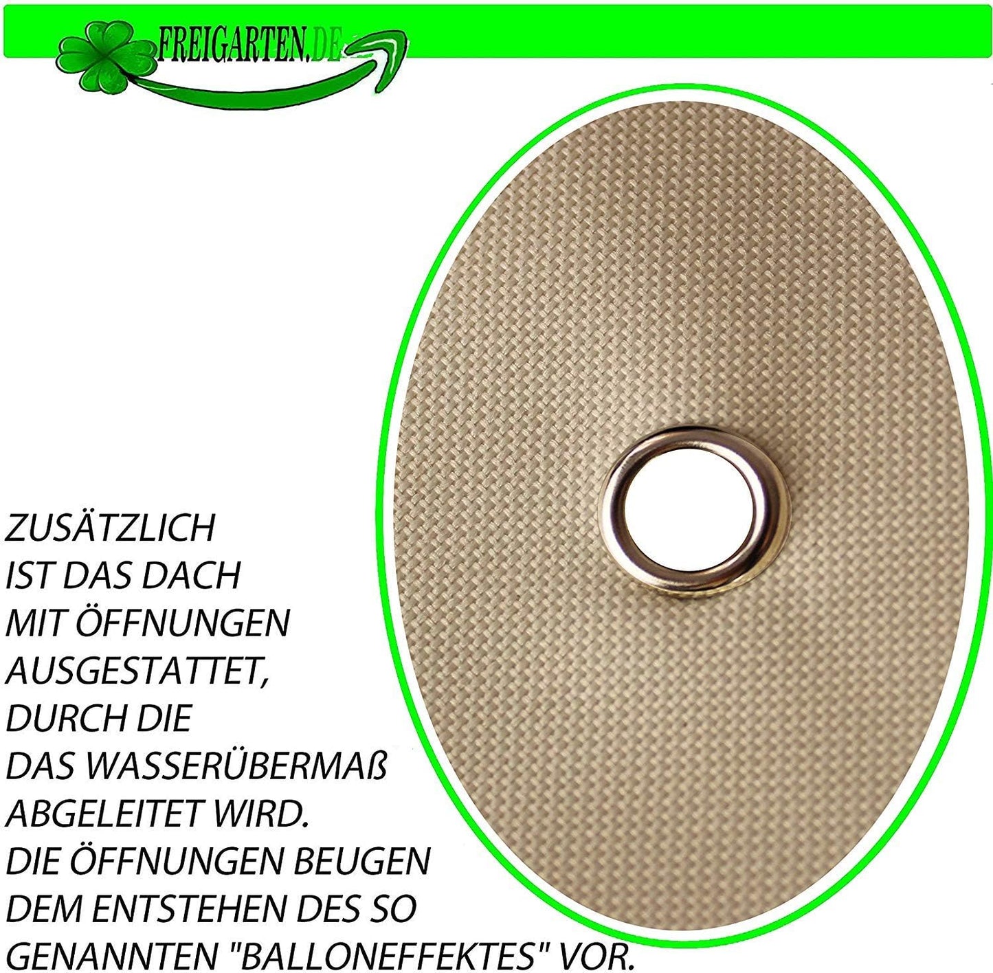 Ersatzdach für Pavillon, Beige