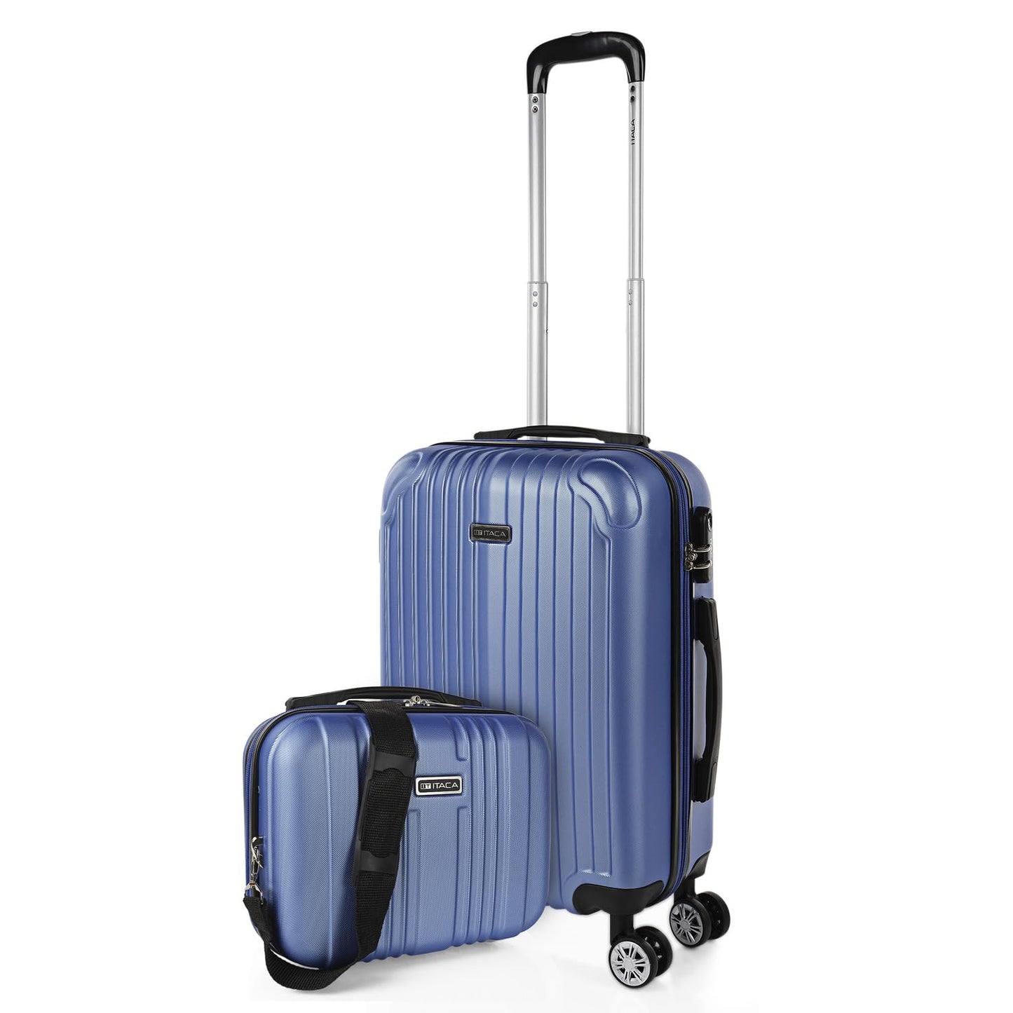 Handgepäck-Hartschalenkoffer, Saphirblau S + XS