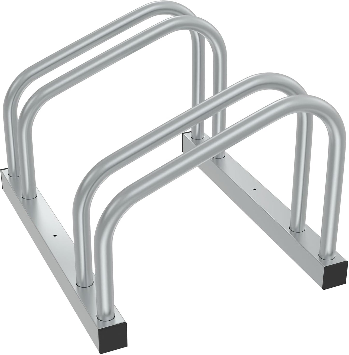 Fahrrad-Aufstellständer für 2 Räder, Für 2 Fahrräder, Silber