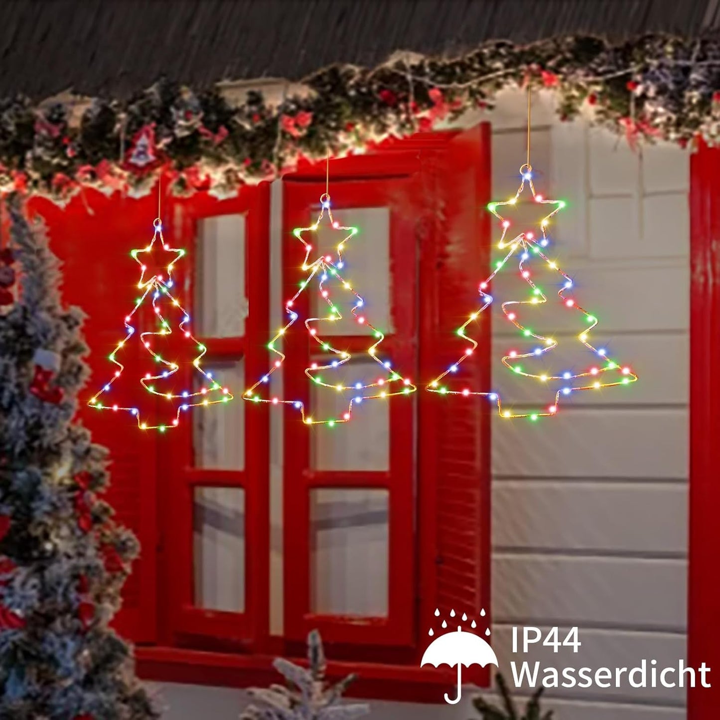 3er Set Weihnachtsbäume