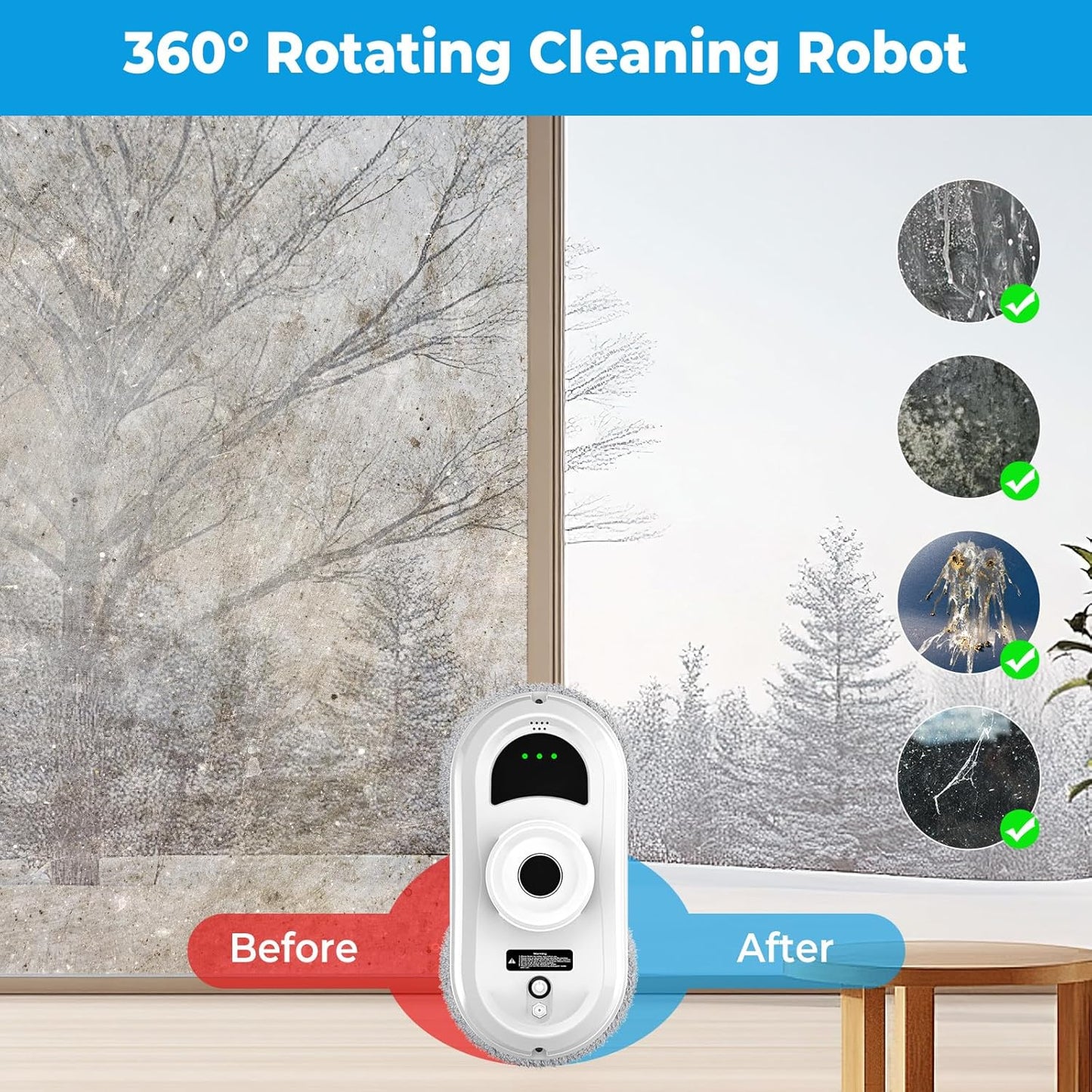 Fensterputzroboter mit Sprühfunktion & Fernbedienung