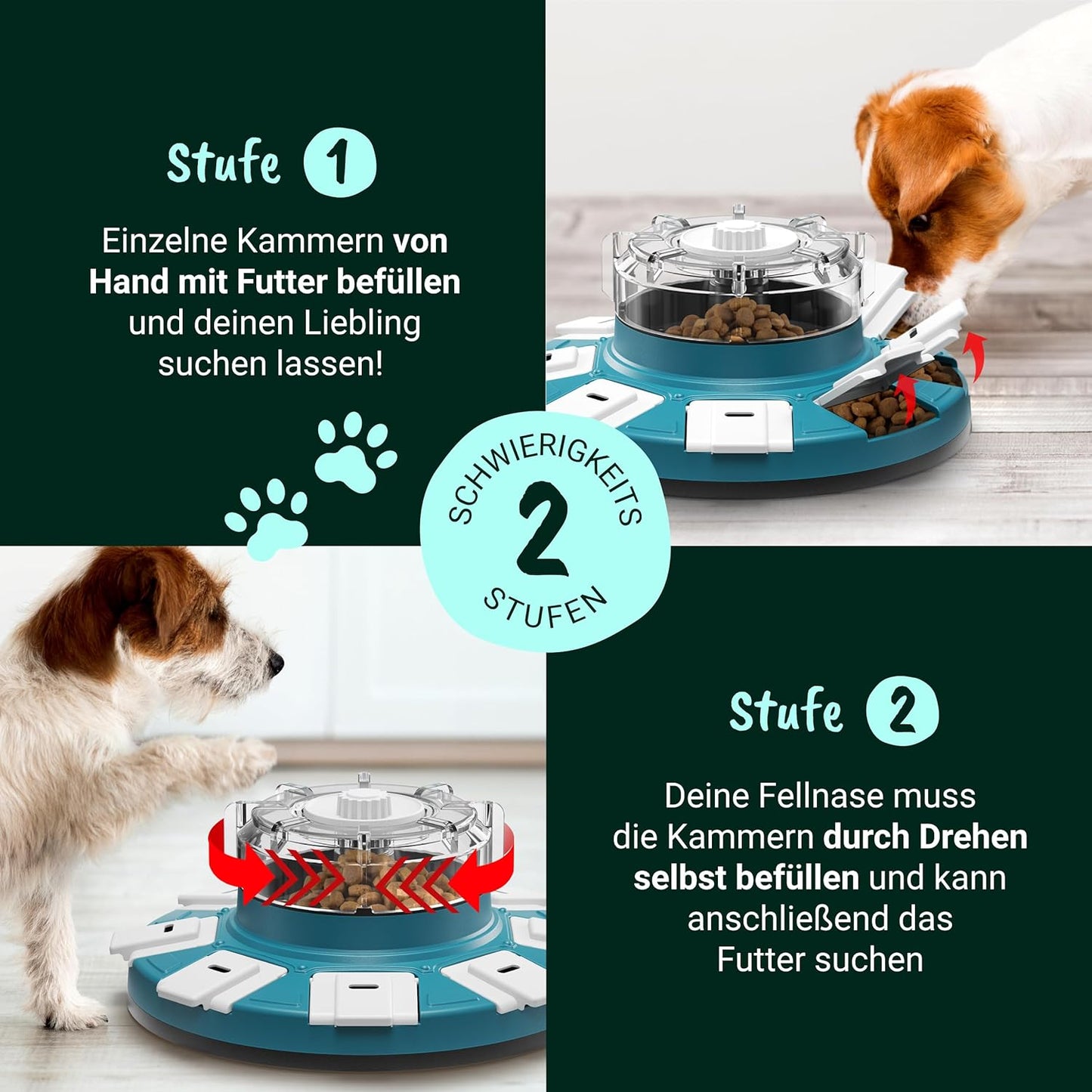 Intelligenzspielzeug mit Fütterungsfunktion