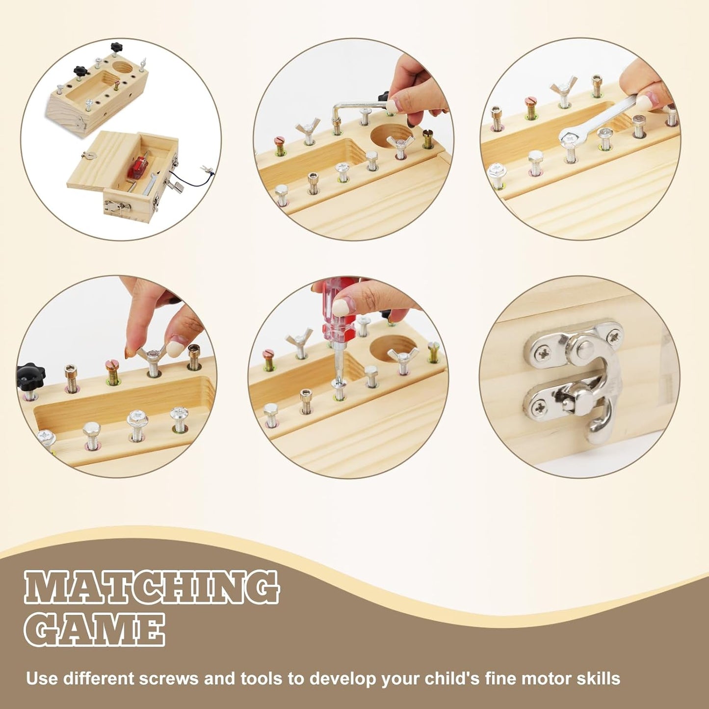 Busy Board mit Schloss, Montessori A