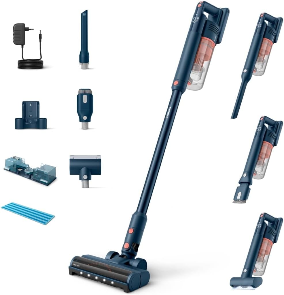 Akkustaubsauger Serie 5000 Pet & Aqua, Saugen & Wischen 60 Min Laufzeit, Pet und Aqua