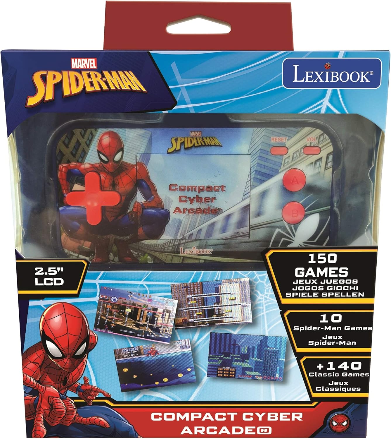 Handheld console Compact Cyber Arcade Spider-Man (JL2367SP), Spider-Man