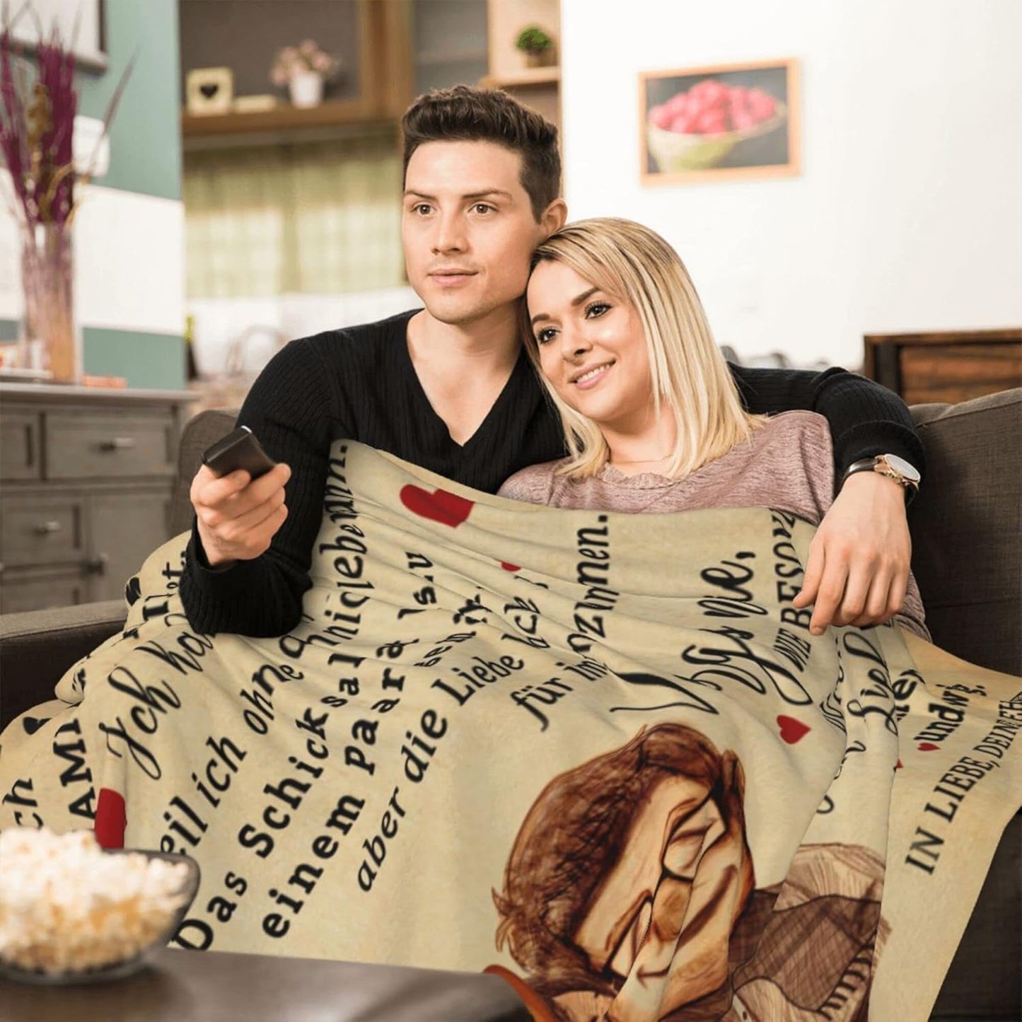 Kuscheldecke: An meinen Ehemann, An Meine Ehemann 04 130x150cm