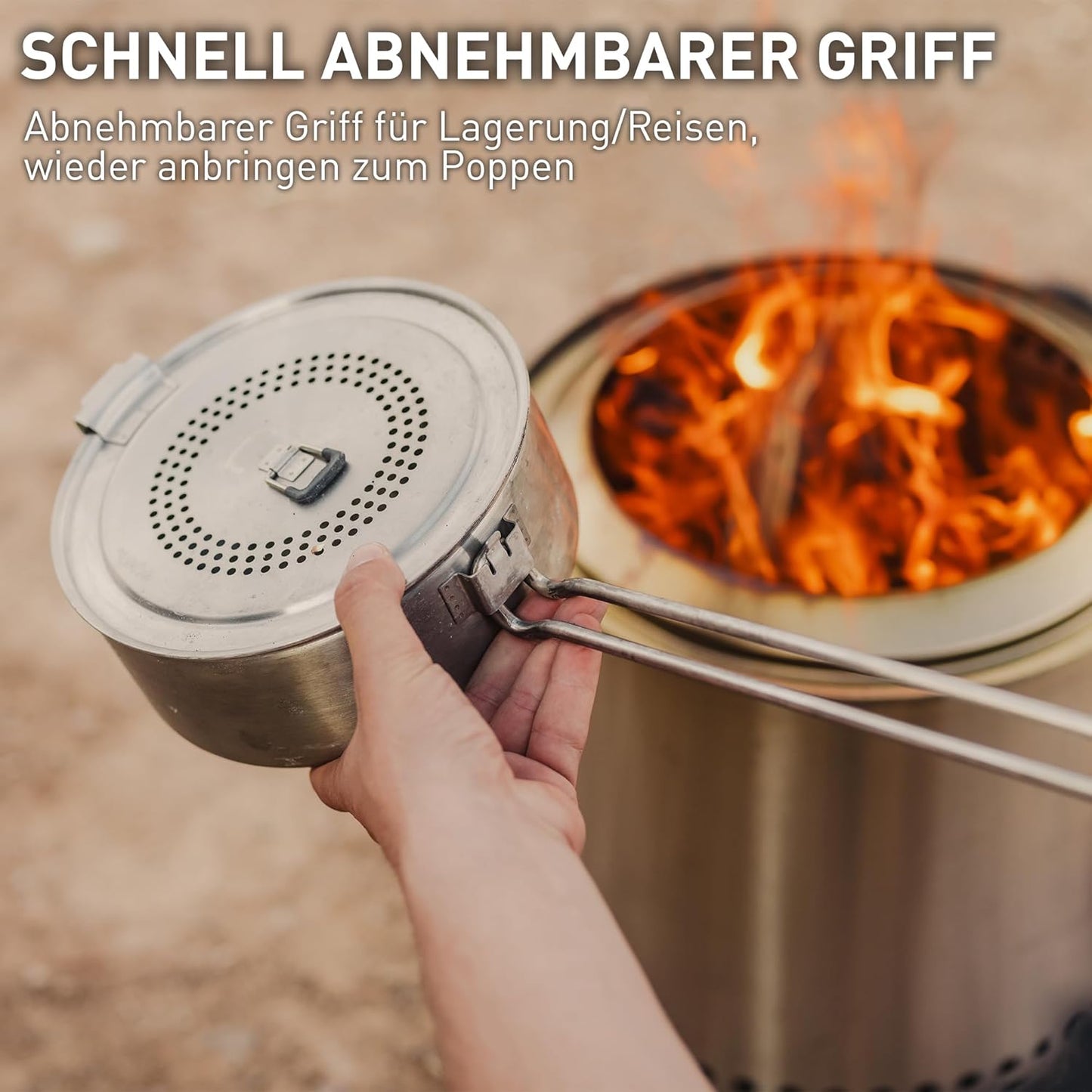 Popcorn Maker für Feuerschale