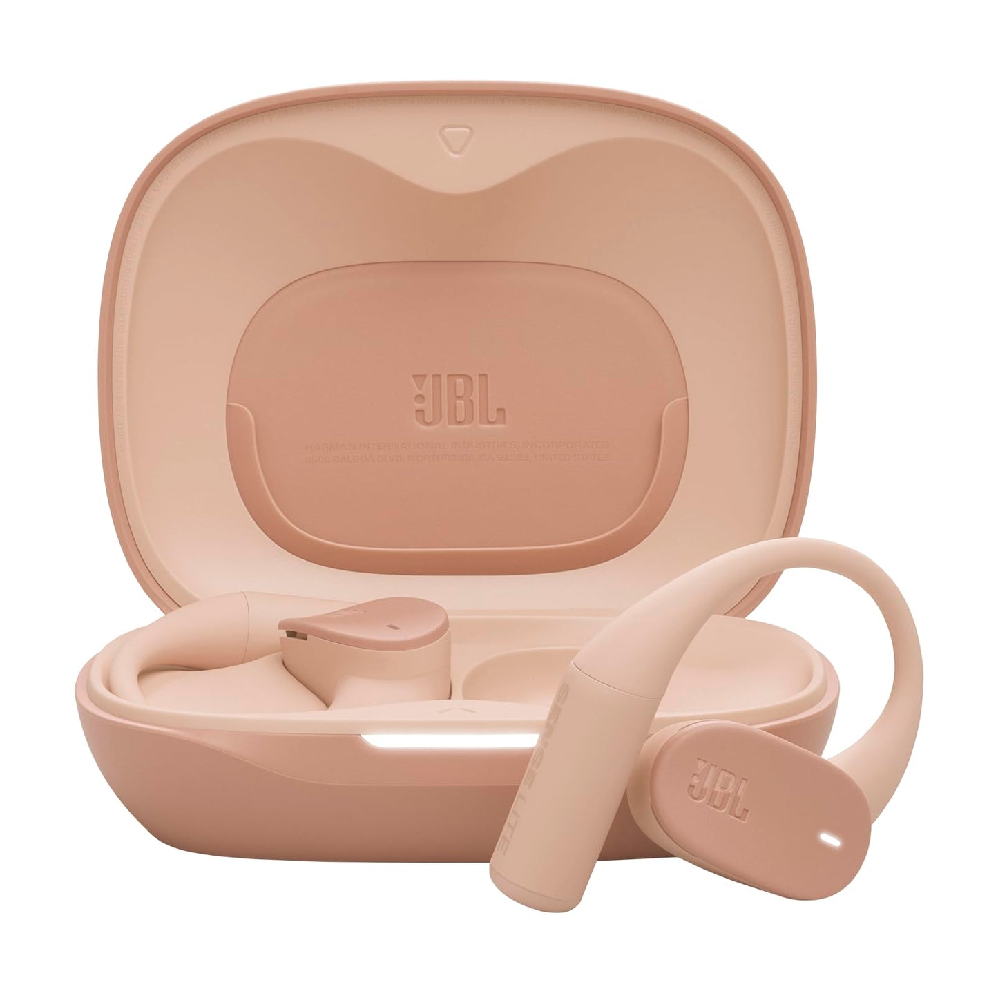 Kabellose Open-Ear-Kopfhörer mit Ohrbügel-Design, Beige