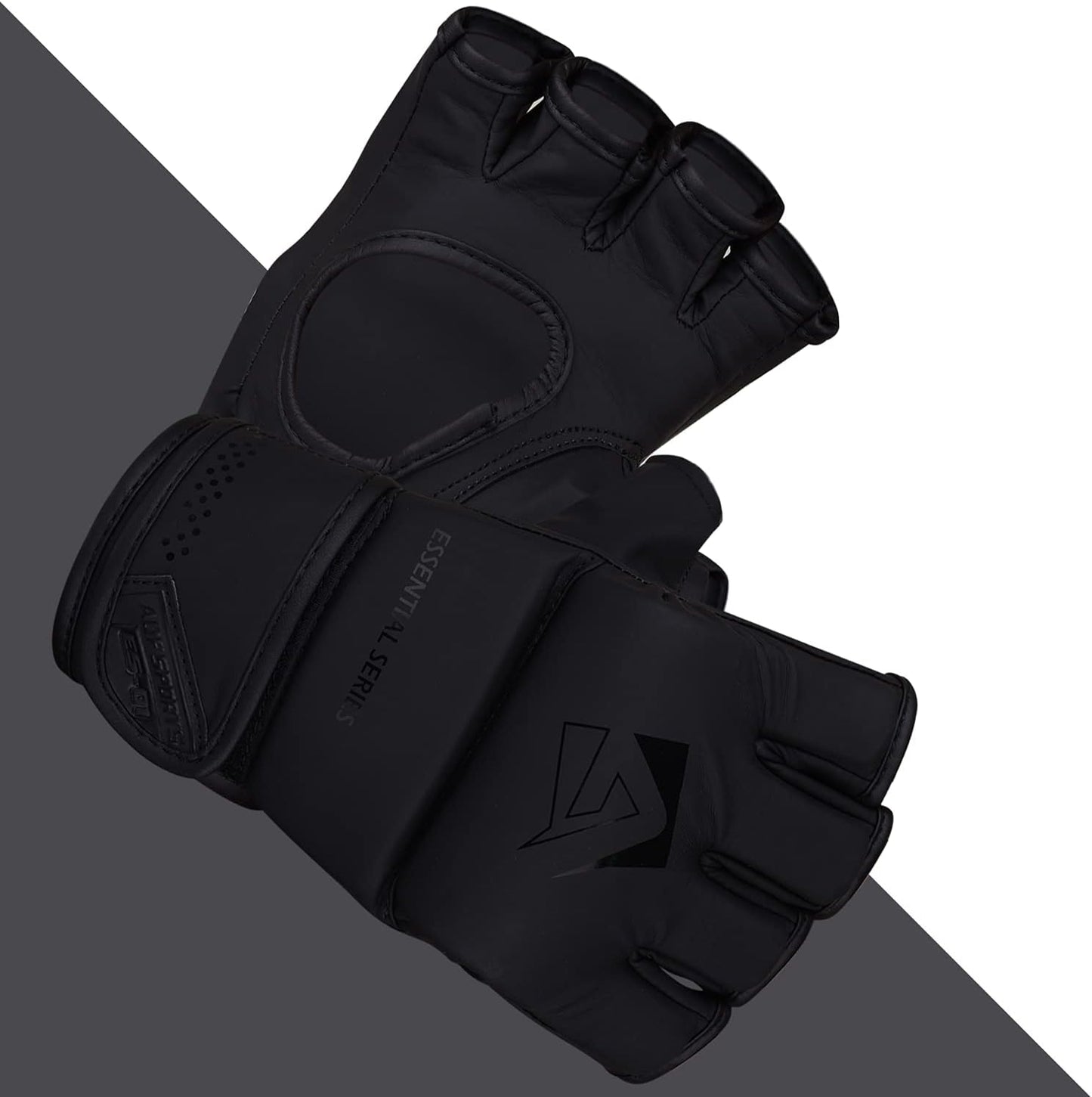 MMA-Trainingshandschuhe, Mattschwarz S