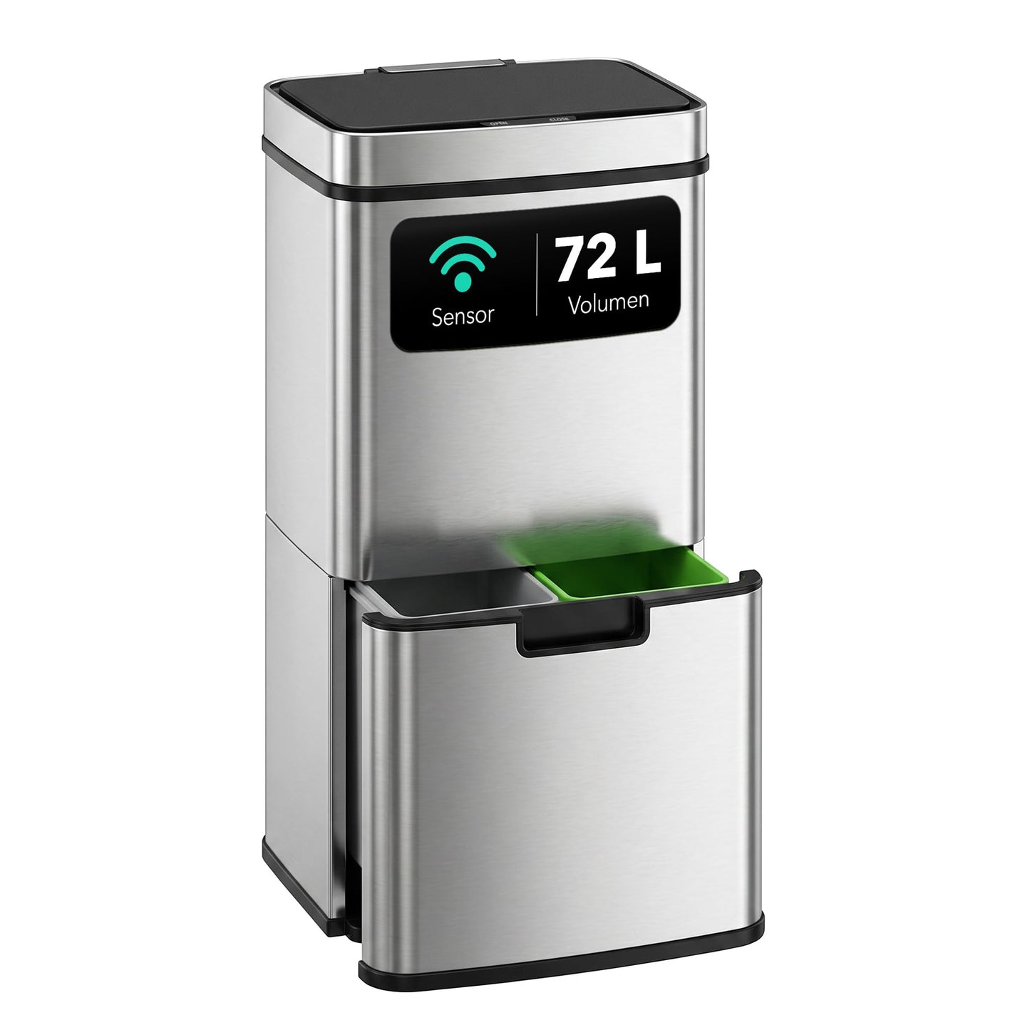 Sensor-Mülleimer mit 3-Fächer-Trennsystem