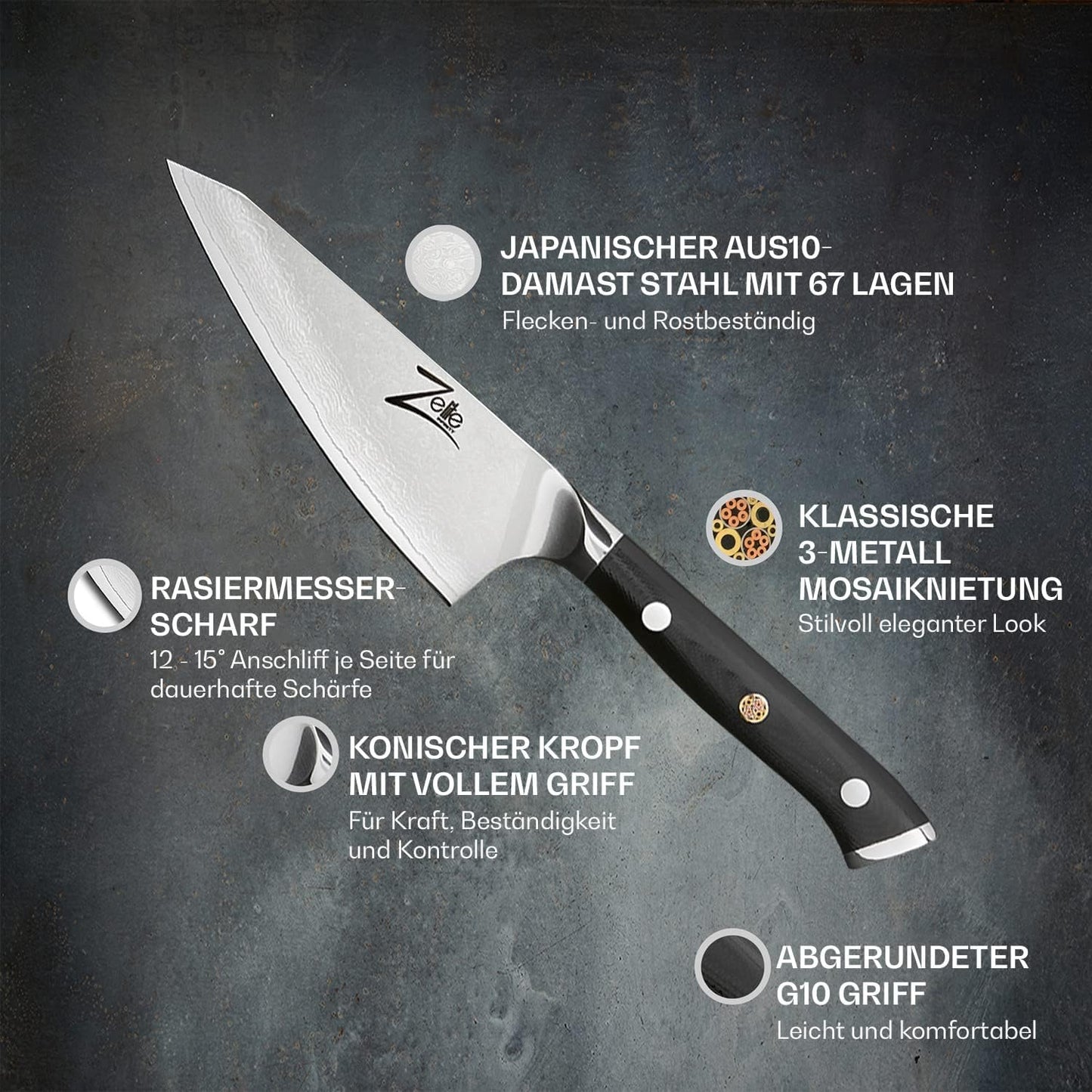 Ausbeinmesser - Honesuki, Ausbeinmesser Honesuki 11 cm