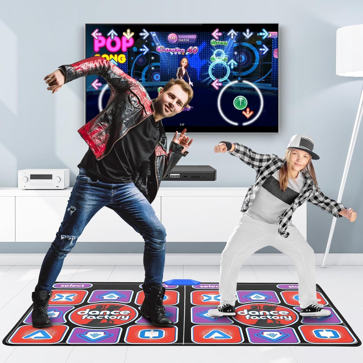 Leuchtende Tanzmatte mit Bluetooth