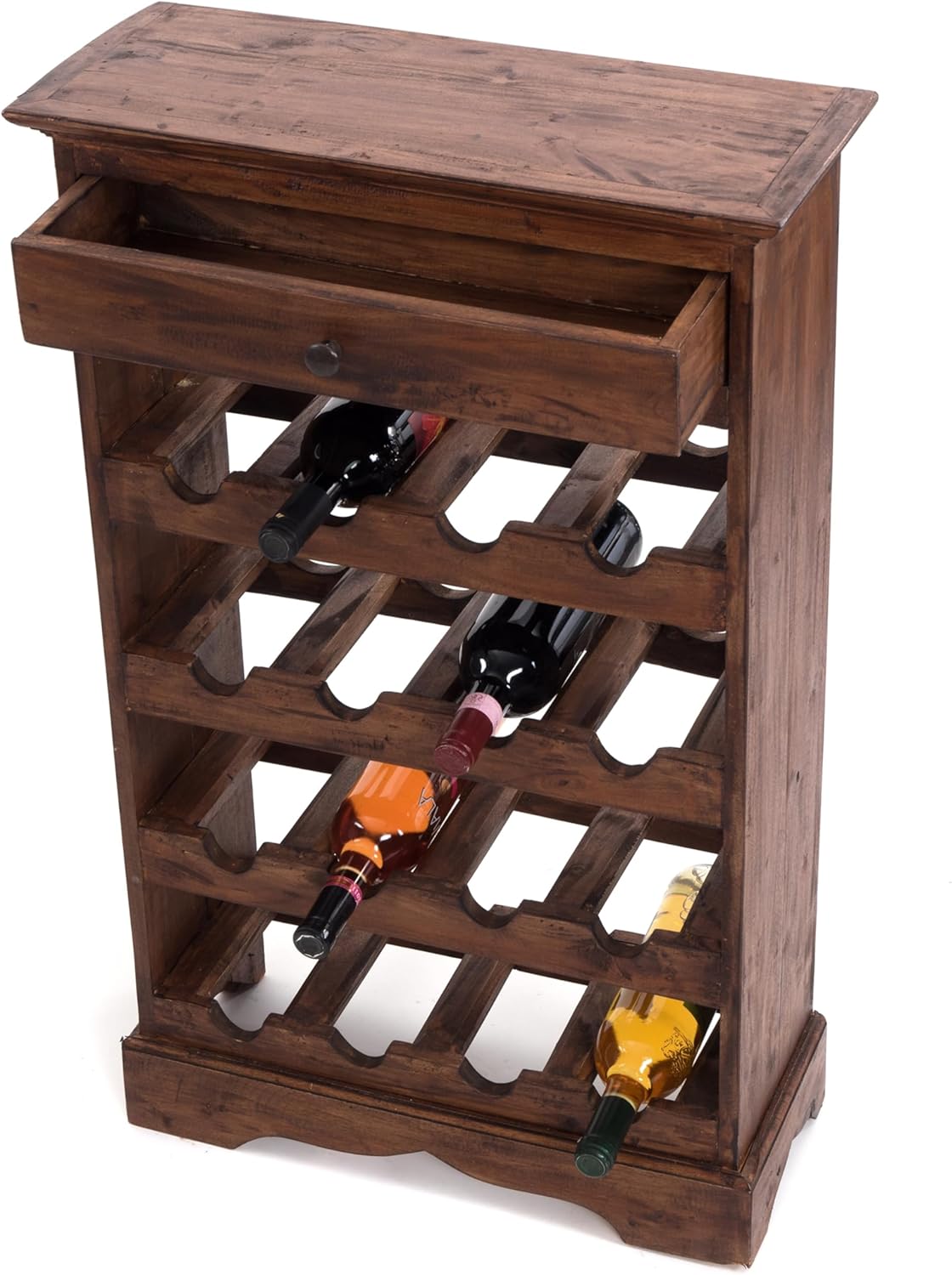 Rustikales Weinregal Cortez 85, 02 Hellbraun