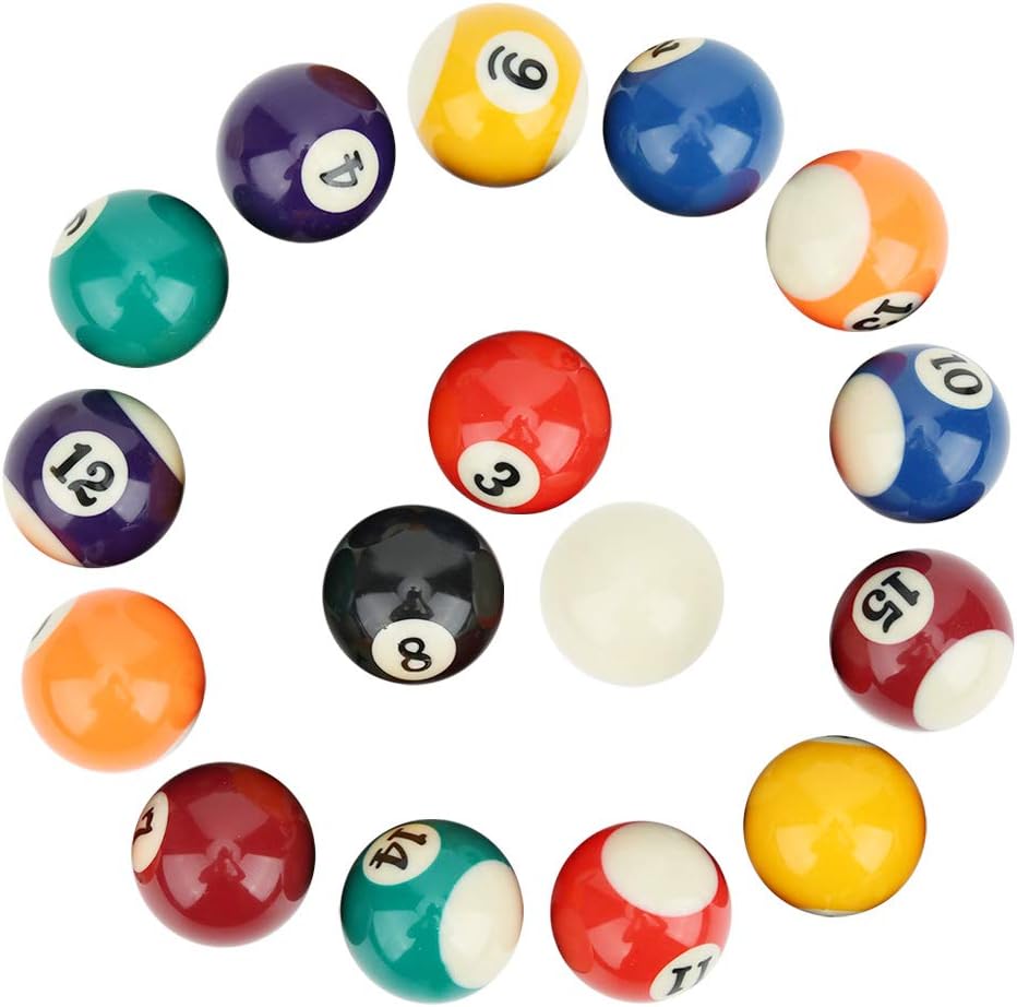 16-teiliges Billardkugeln Set, 38 mm