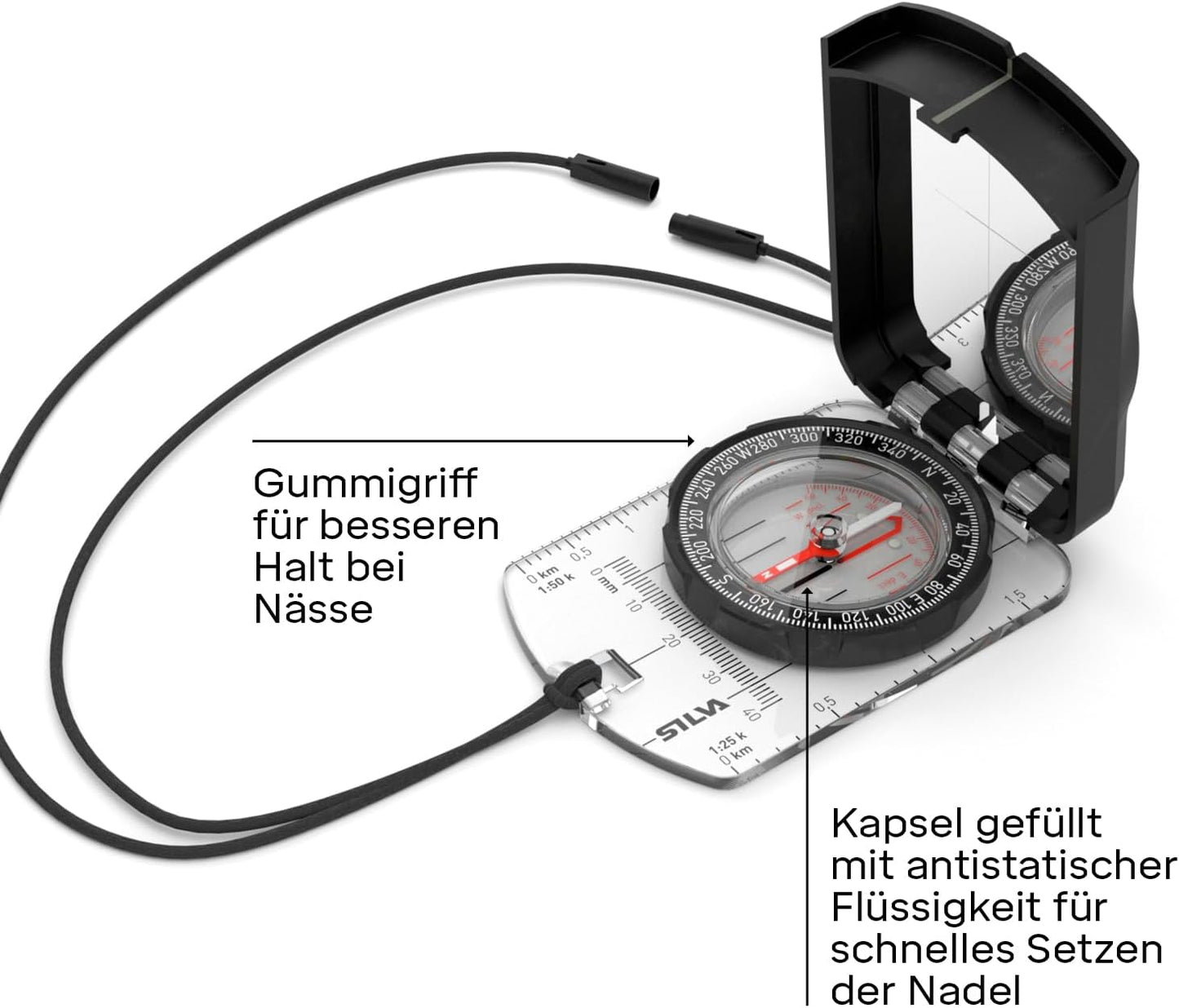 Spiegelkompass Ranger S für Outdoor-Navigation