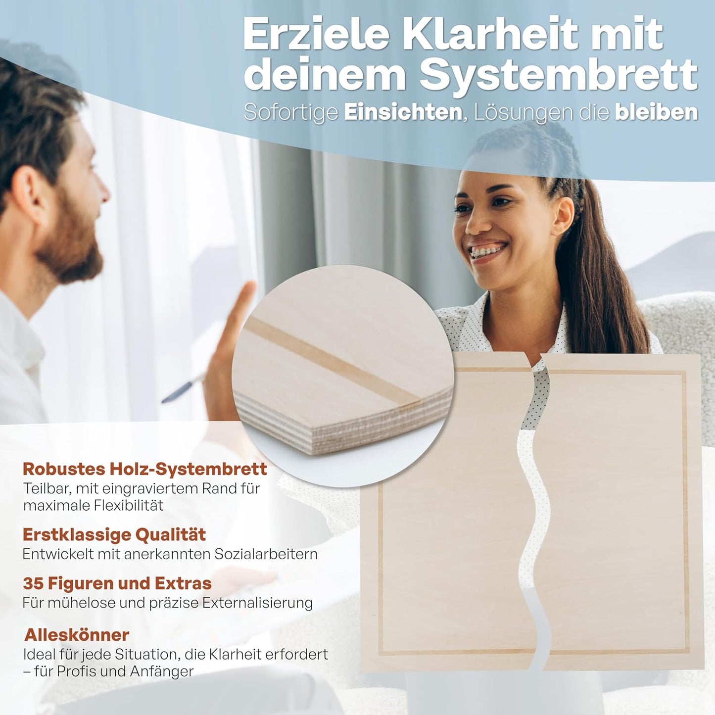 Systembrett-Set für Familienaufstellungen (45 Teile)