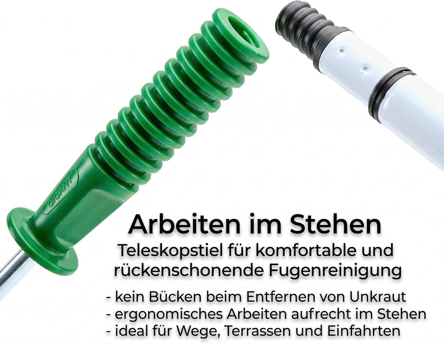 Fugenkratzer mit Teleskopstiel und Hartmetallklinge